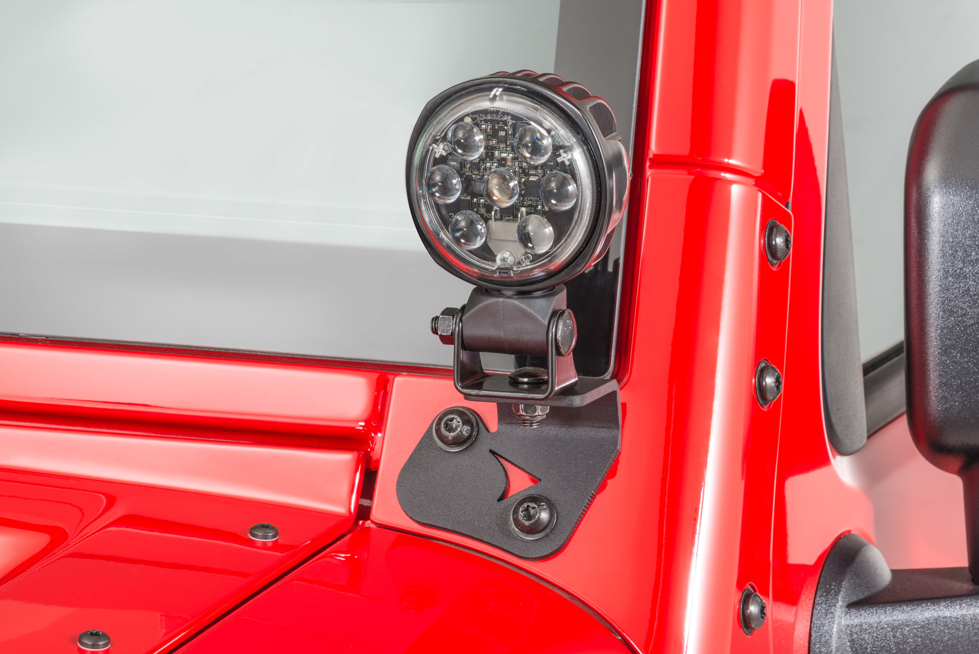 . Speaker 6149203 A-Pillar Light Mounts for 07-18 Jeep Wrangler JK |  Quadratec