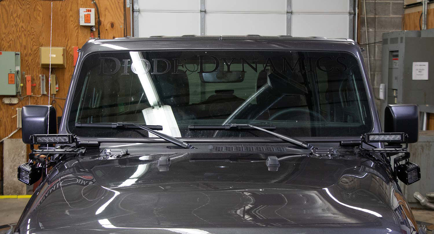 Diode Dynamics Cowl Mounted Led Light Bar Kit For 18 19