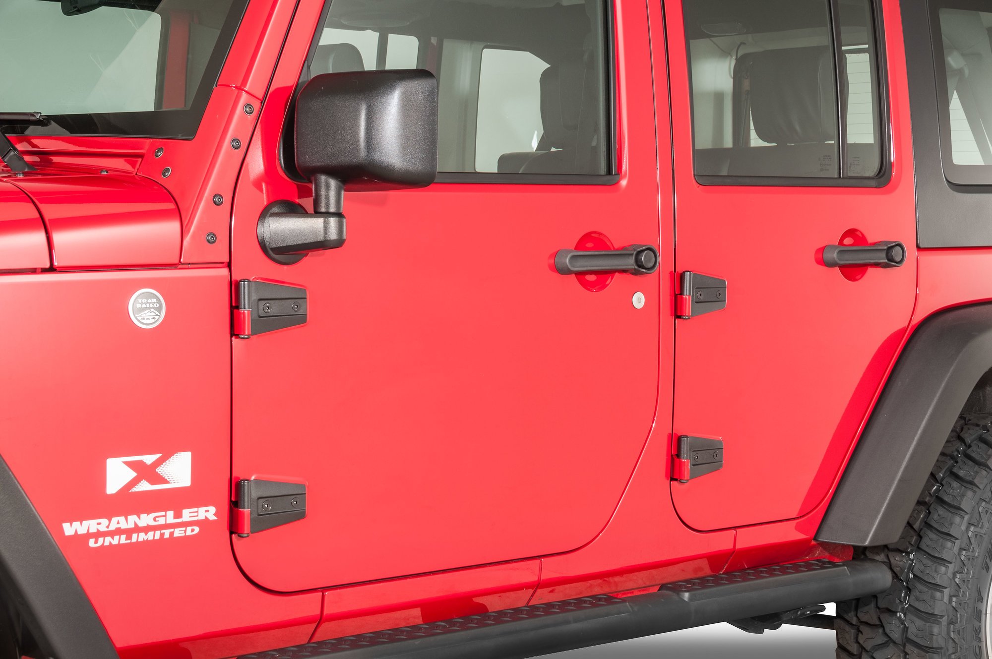 Kentrol Door Hinge Set for 07-18 Jeep Wrangler Unlimited JK 4 Door |  Quadratec