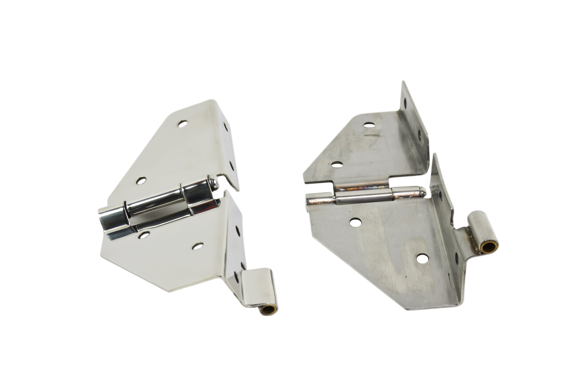 Kentrol 30427 Polished Stainless Steel Windshield Hinge Set for 7695 Jeep CJ & Wrangler YJ