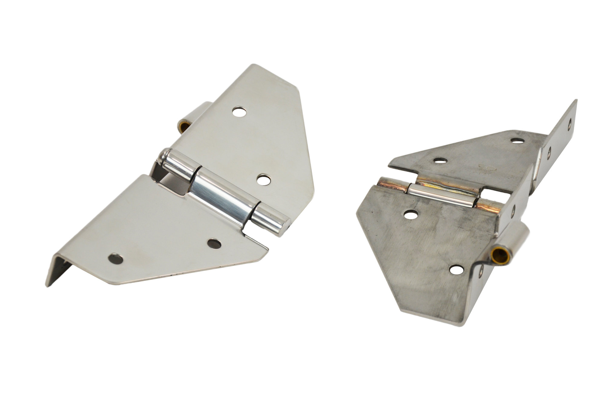 Kentrol 30427 Polished Stainless Steel Windshield Hinge Set for 7695 Jeep CJ & Wrangler YJ