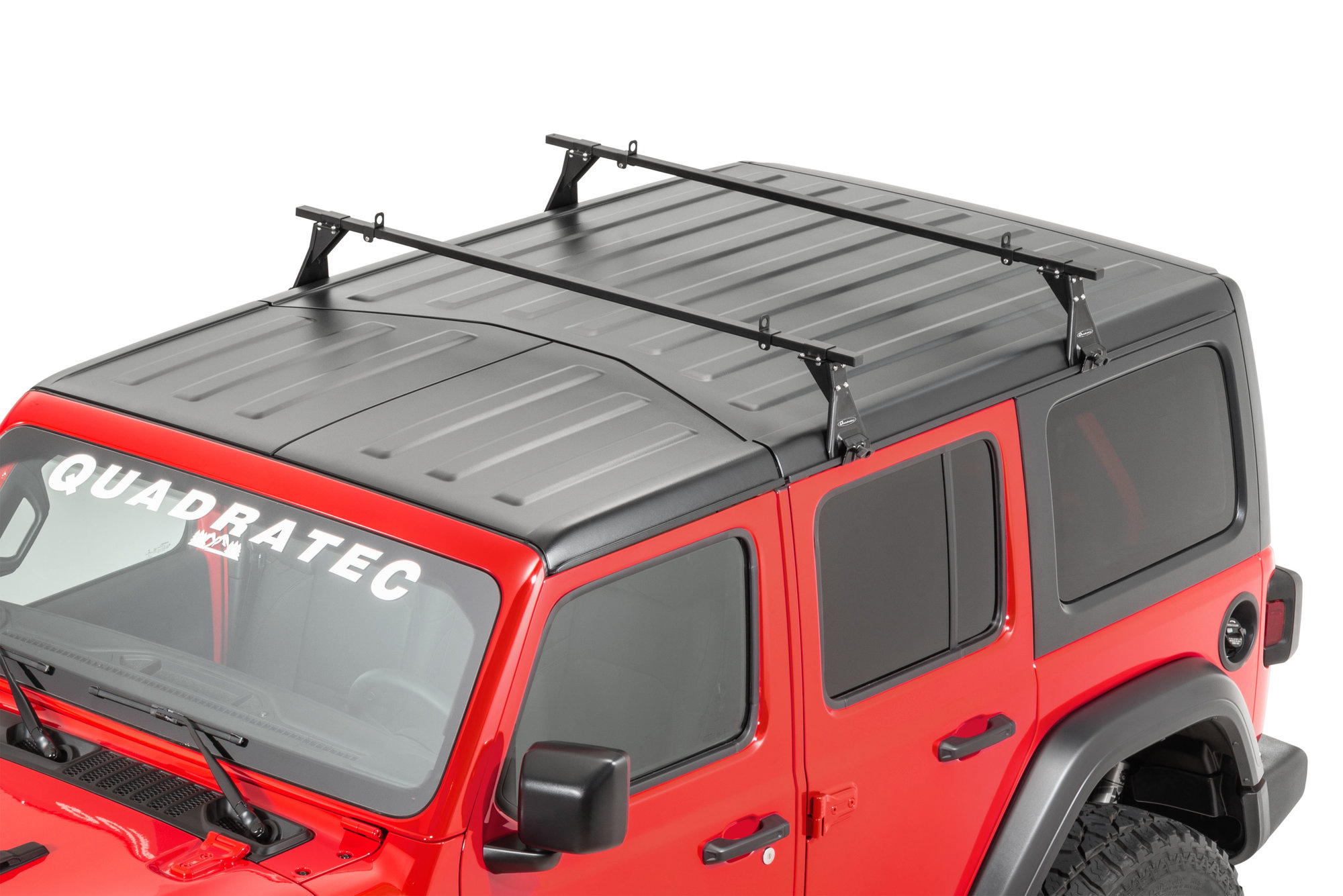 Quadratec Hardtop Drip Rail Mount Cross Bar Rack for 07-21 Jeep Wrangler JL  & JK Unlimited with Factory Hardtop | Quadratec