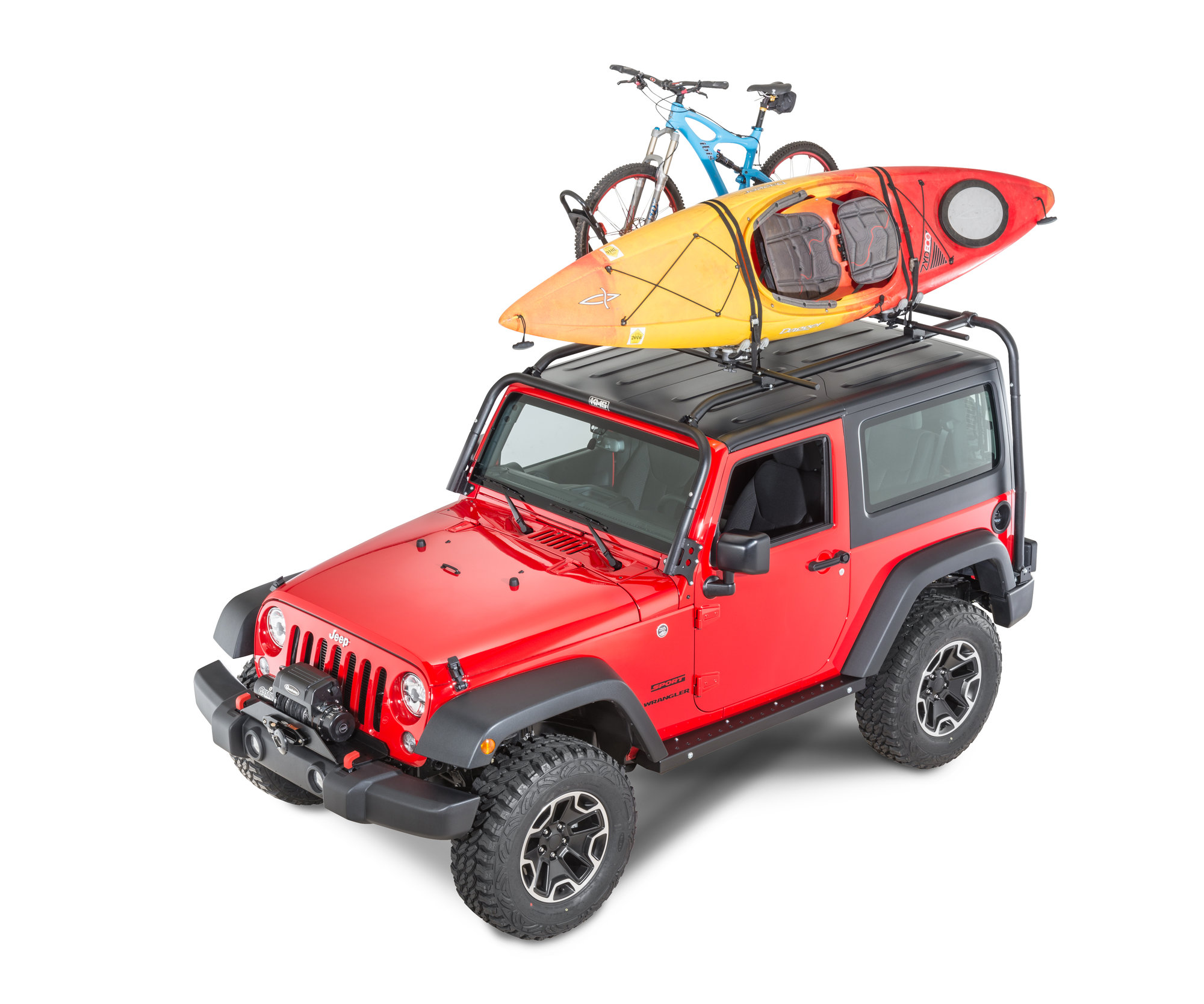 Kargo Master 50342 Congo Sport Rack for 07-18 Jeep Wrangler JK 2 Door | Quadratec Kargo Master 50342 Congo Sport Rack for 07-18 Jeep Wrangler JK 2 Door | Quadratec