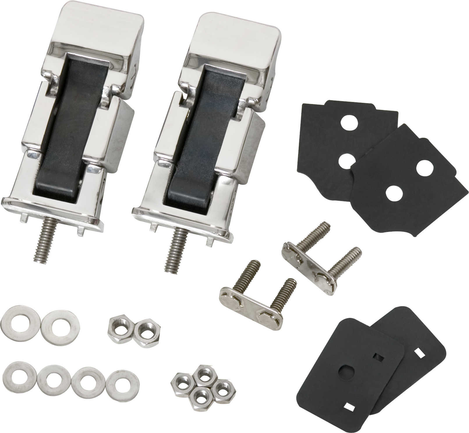 Kentrol Stainless Steel Hood Latch Set for 9706 Jeep Wrangler TJ