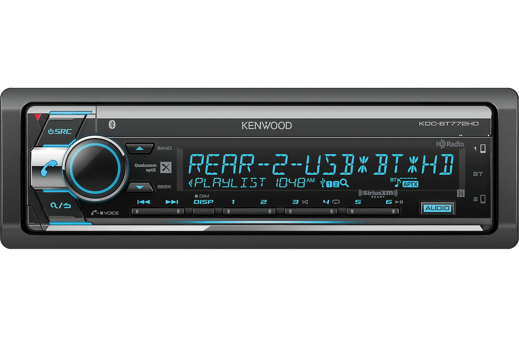 Kenwood Kdc Bt772hd Stereo Receiver With Bluetooth And Hd