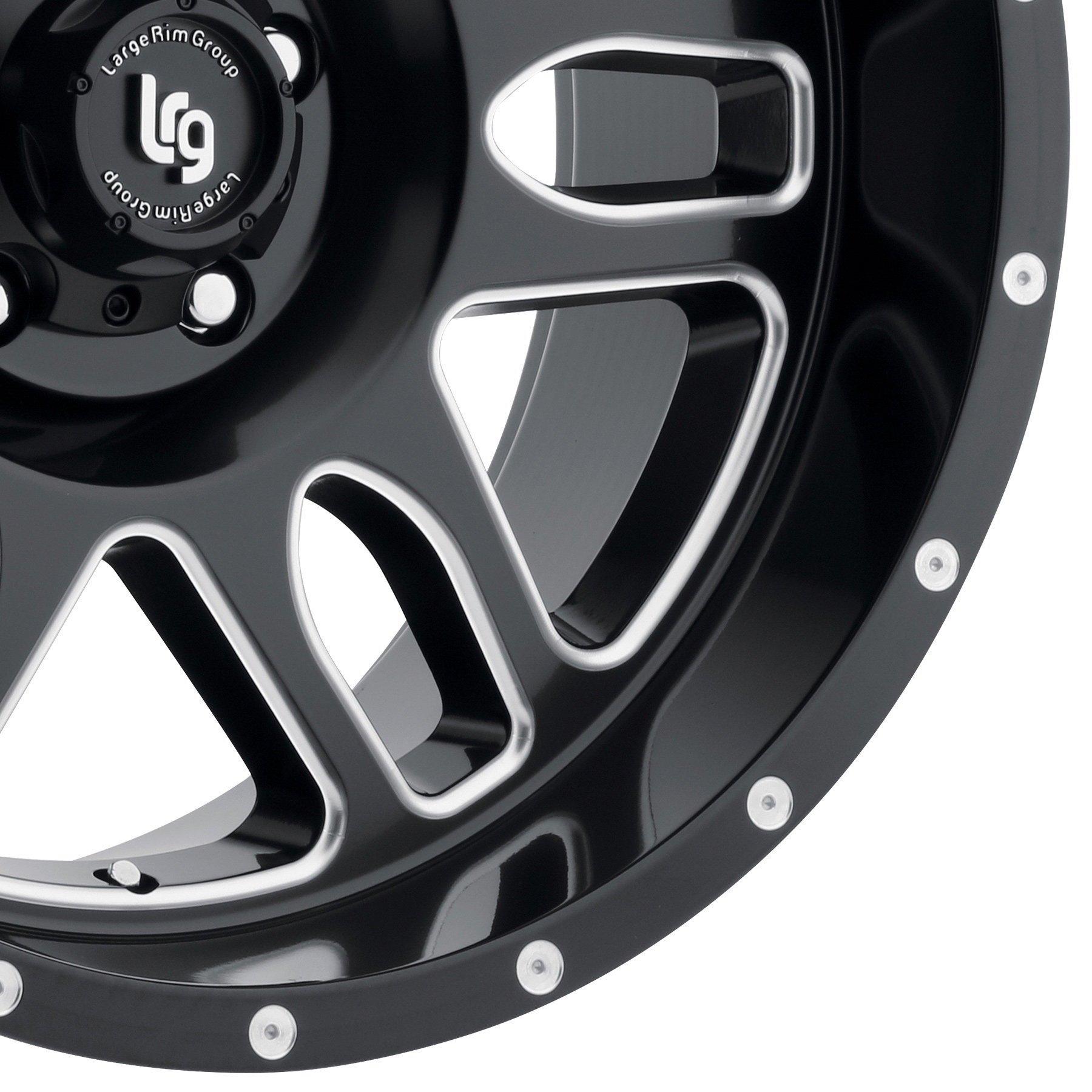 Lrg Squadron Series 116 Satin Black With Milled Accents