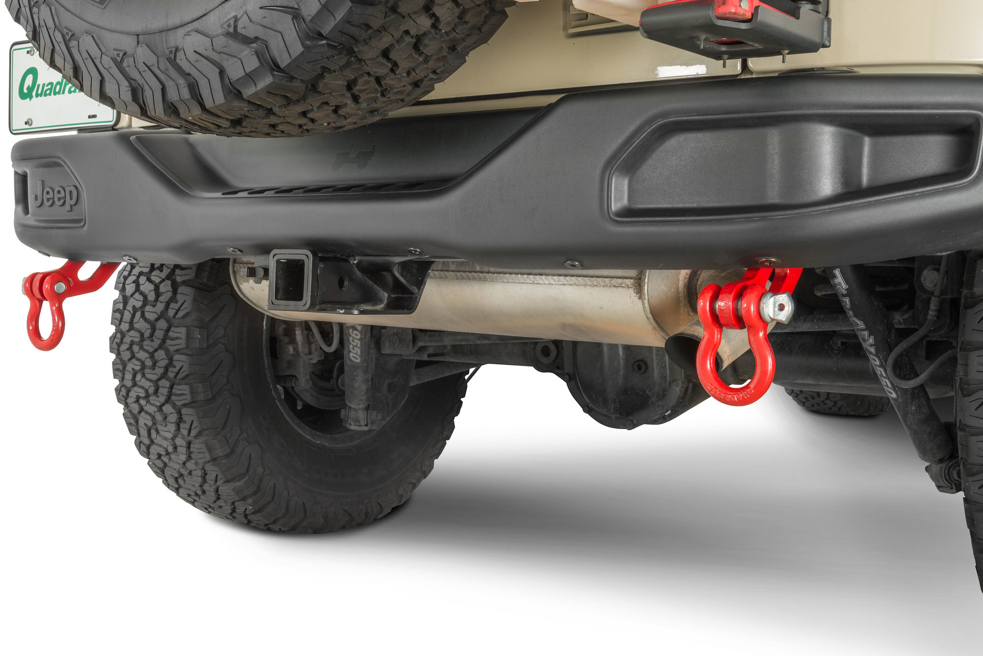 Maximus3 Rear Universal DRing Tow Loops for 0718 Jeep Wrangler JK
