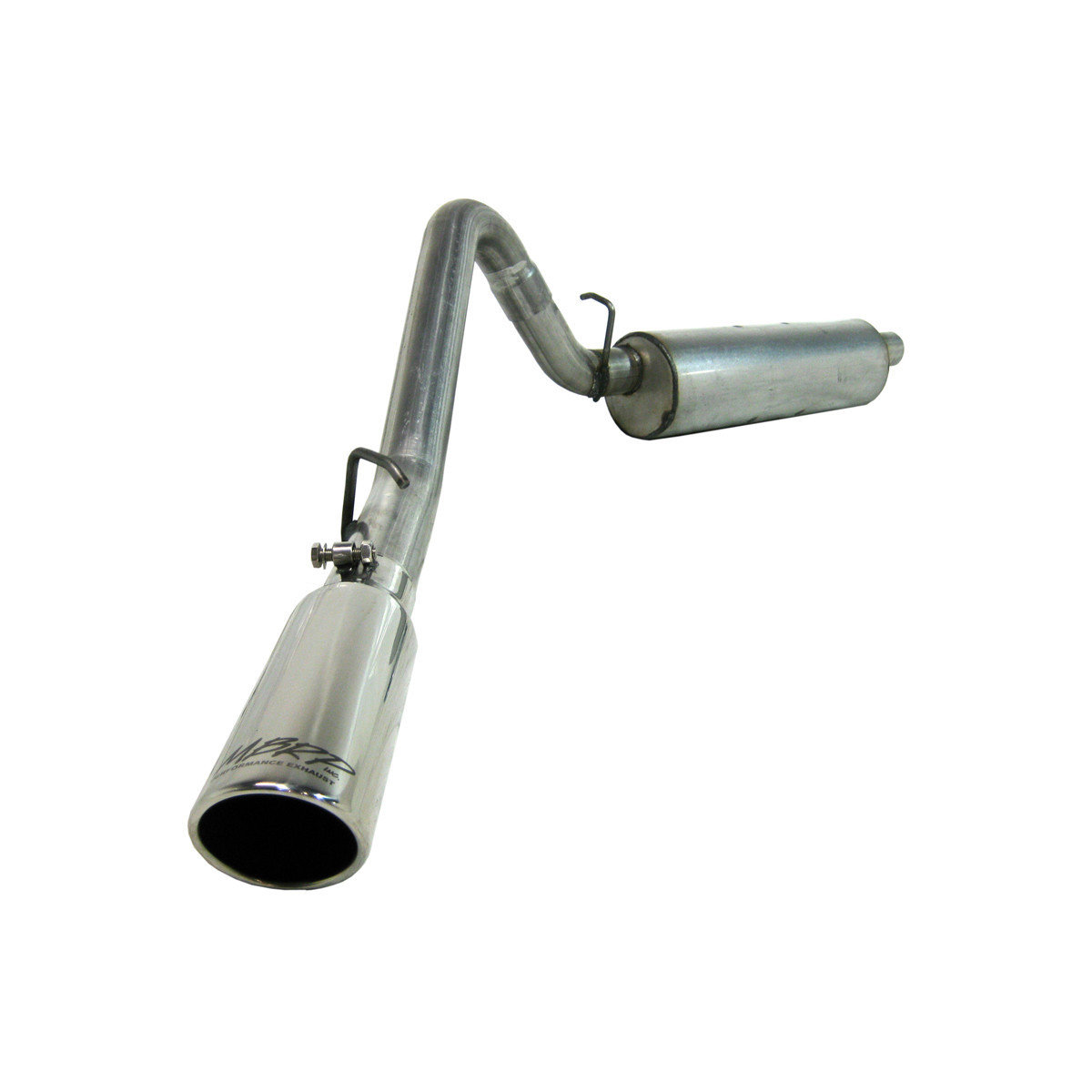 MBRP S5512AL Installer Series Cat Back Exhaust System in Aluminized Steel  for 97-99 Jeep Wrangler TJ with  I-4 &  I-6 Engines | Quadratec