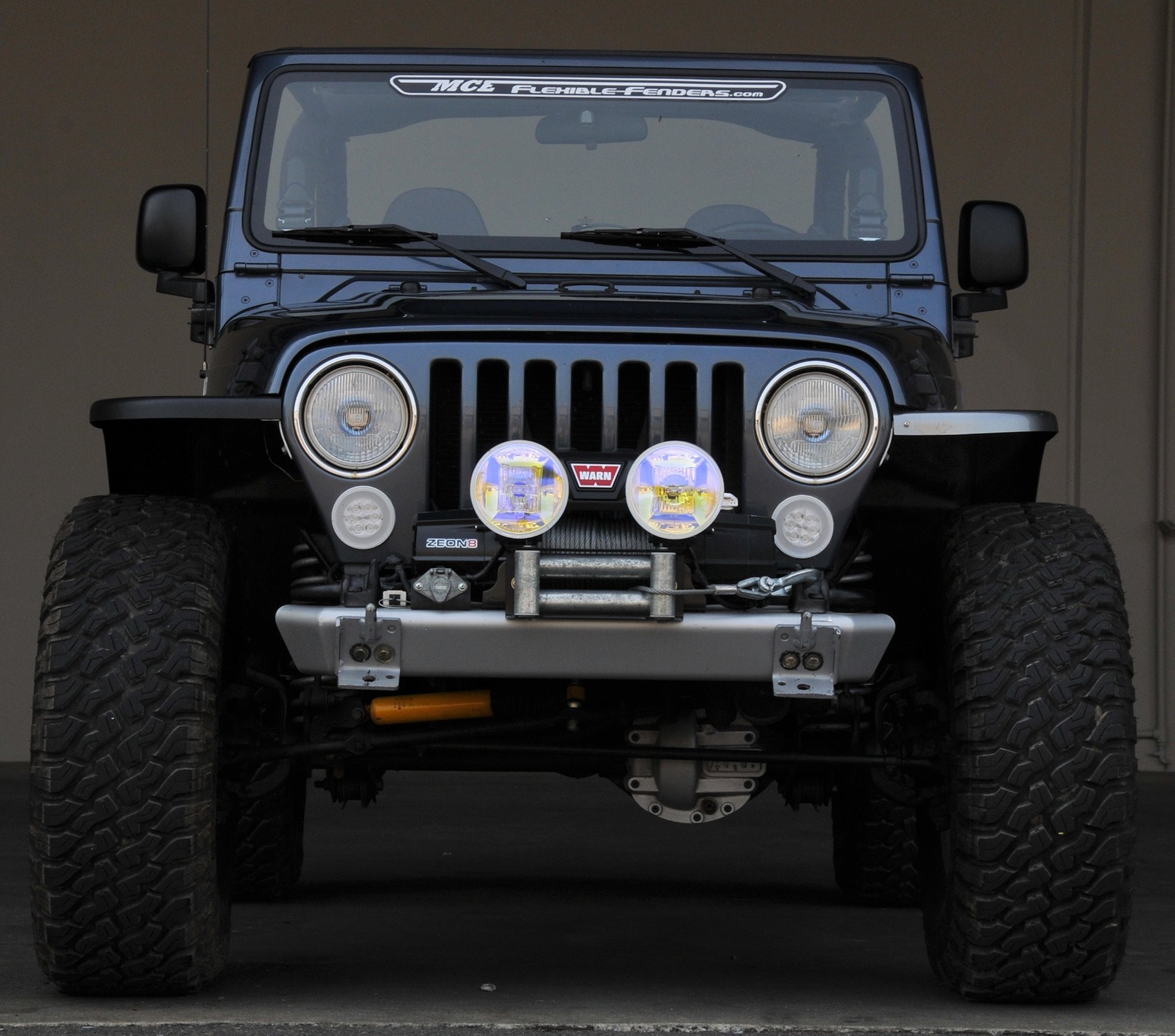 MCE Fenders Front and Rear Fender Flares for 97-06 Jeep Wrangler TJ |  Quadratec