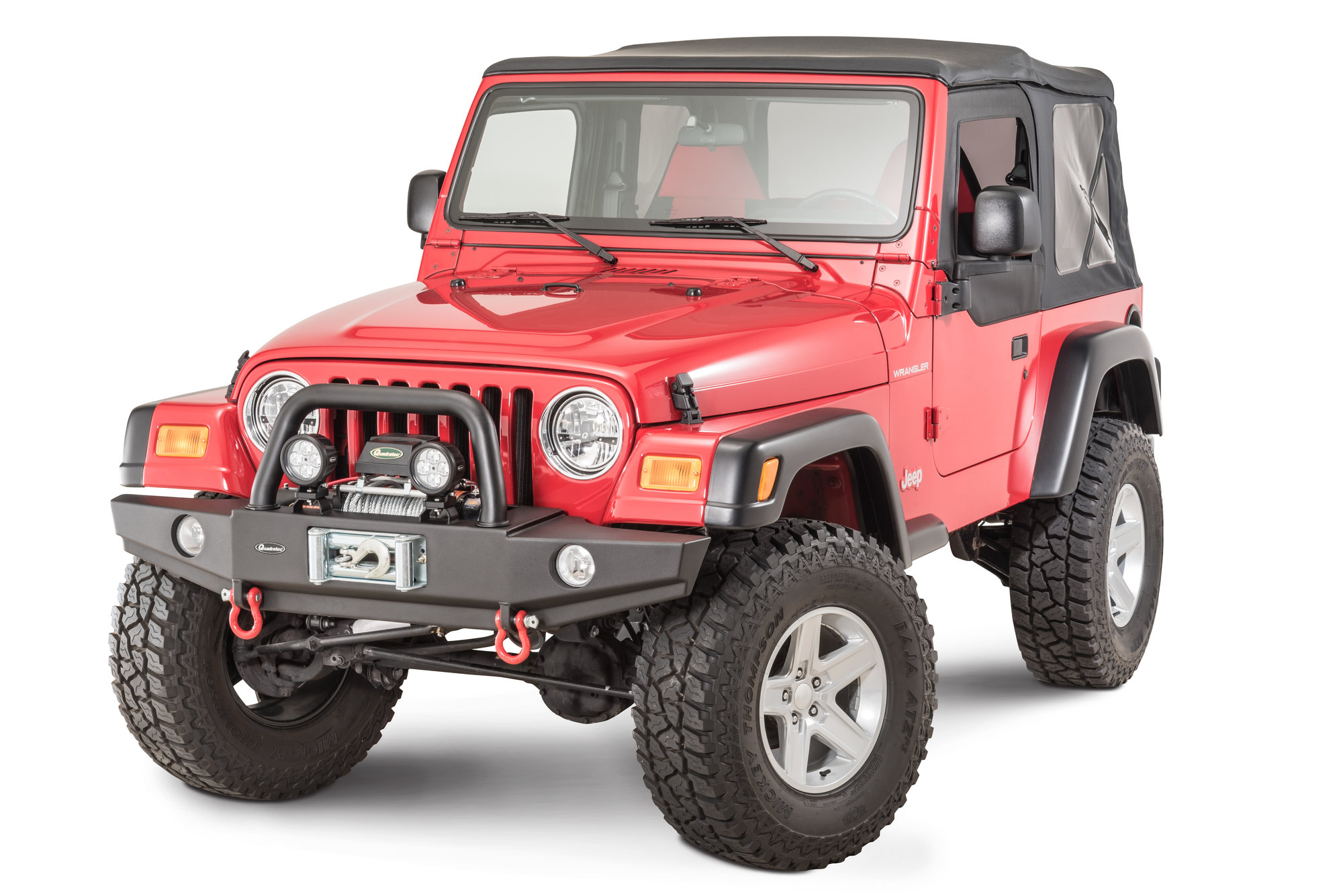 Quadratec Winch Ready Bull Bar Front Bumpers For 97 06