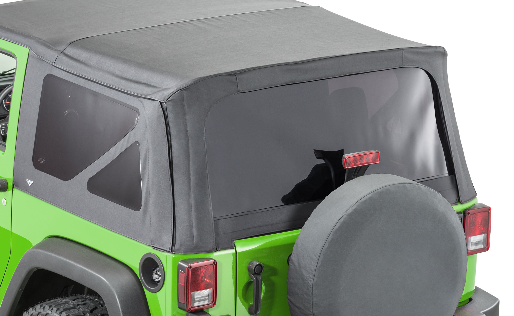 MasterTop Complete Replacement Soft Top Window Kits for 07-18 Jeep Wrangler  JK 2-Door with Original Factory Soft Top | Quadratec