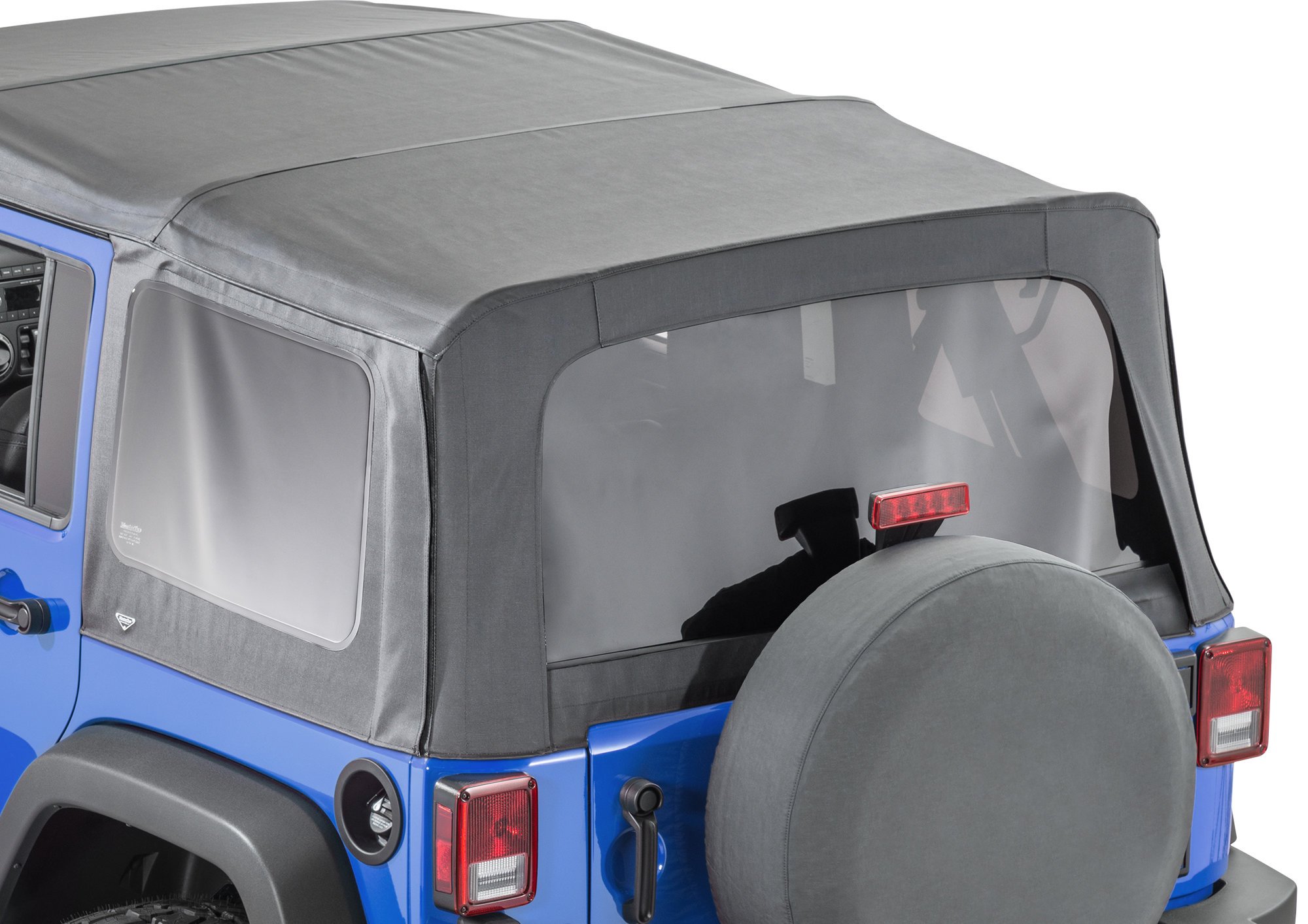 MasterTop Complete Replacement Soft Top Window Kits for 07-18 Jeep Wrangler  JK Unlimited 4-Door with Original Factory Soft Top | Quadratec