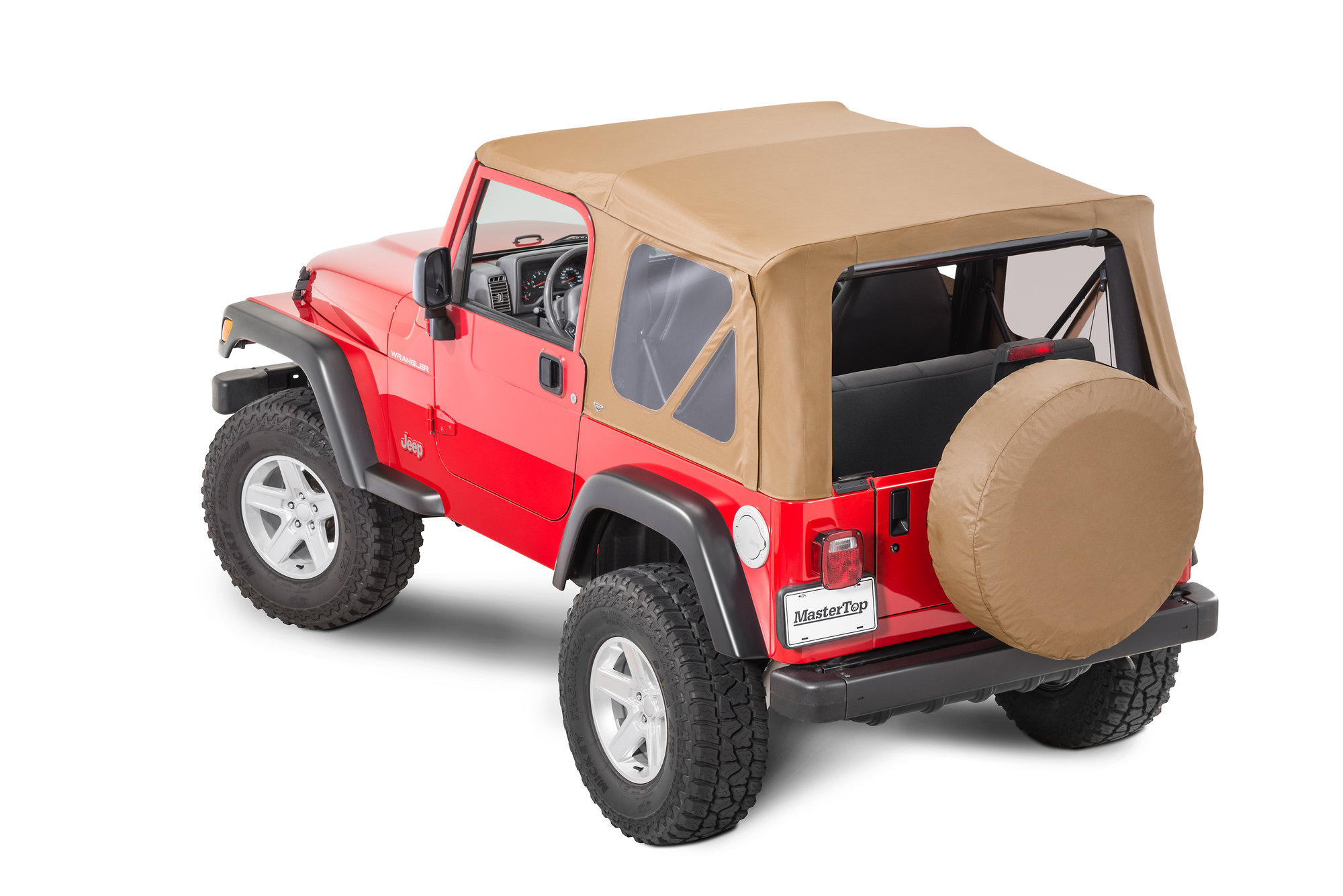 MasterTop Premium Replacement Soft Top with Clear Windows for 9706