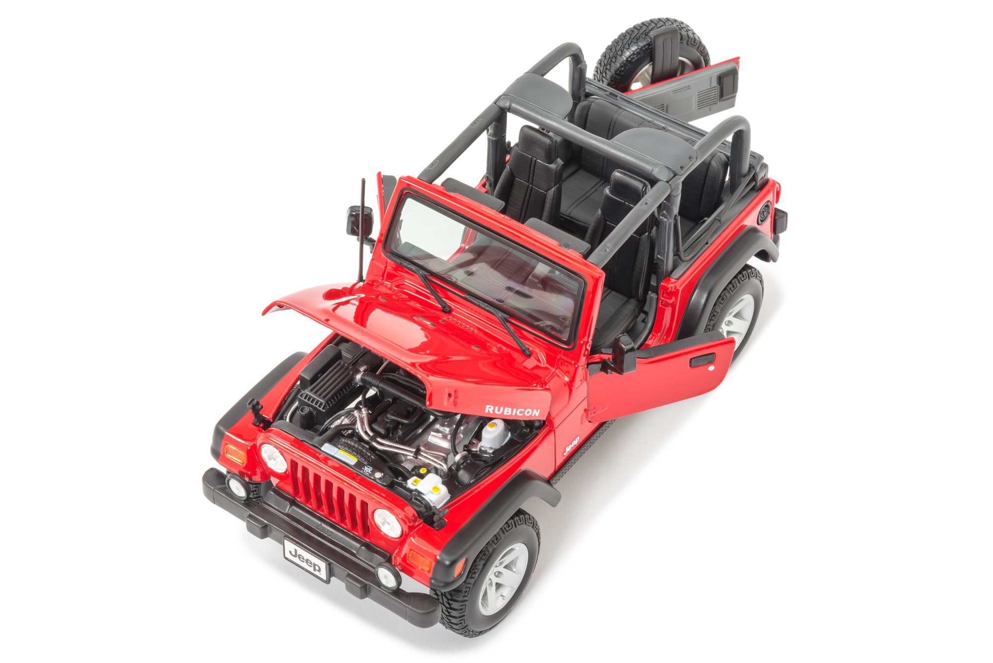 Diecast Model Jeep Wrangler Rubicon MAISTO 1:18 Scale Special Edition Red 