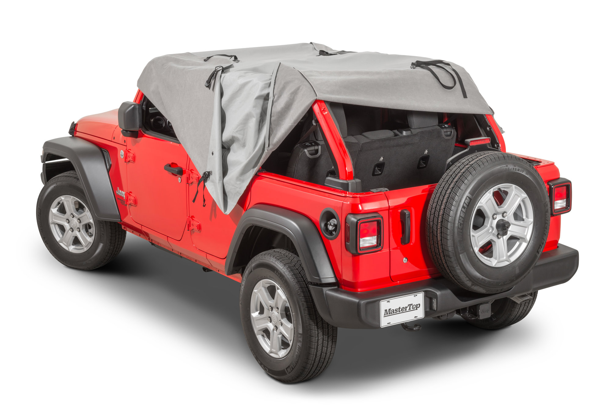 MasterTop 11110609 Cab Cover with Door Flaps for 18-22 Jeep Wrangler JL  Unlimited with hard or soft top removed