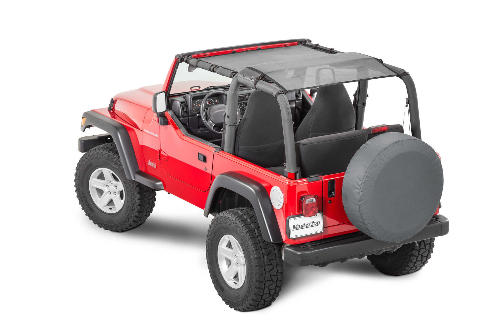 MasterTop Shademaker Bimini Top Plus for 92-06 Jeep Wrangler YJ, TJ |  Quadratec