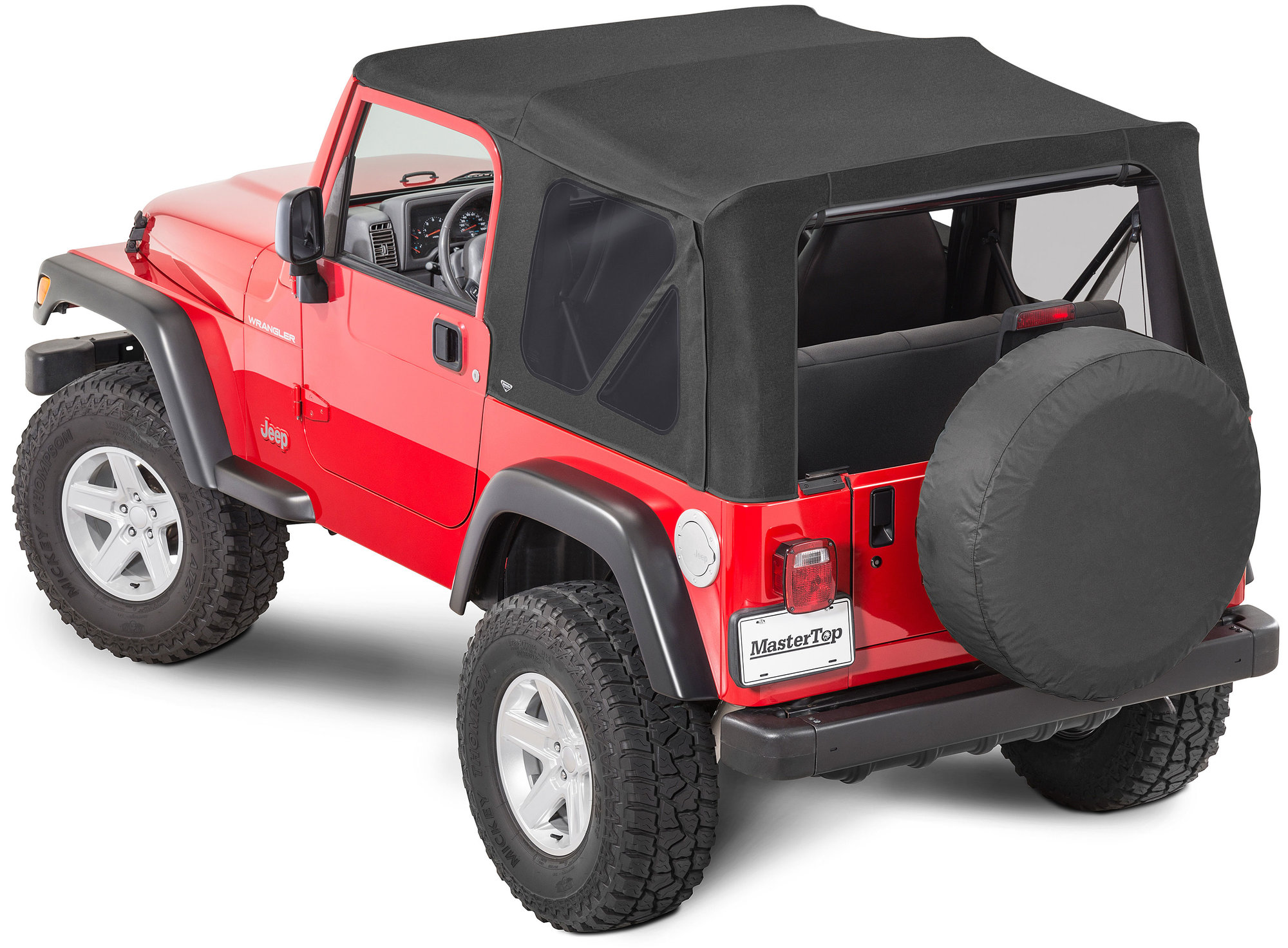 MasterTop Complete Soft Top Kits in MasterTwill® Fabric for 97-06 Jeep  Wrangler TJ | Quadratec