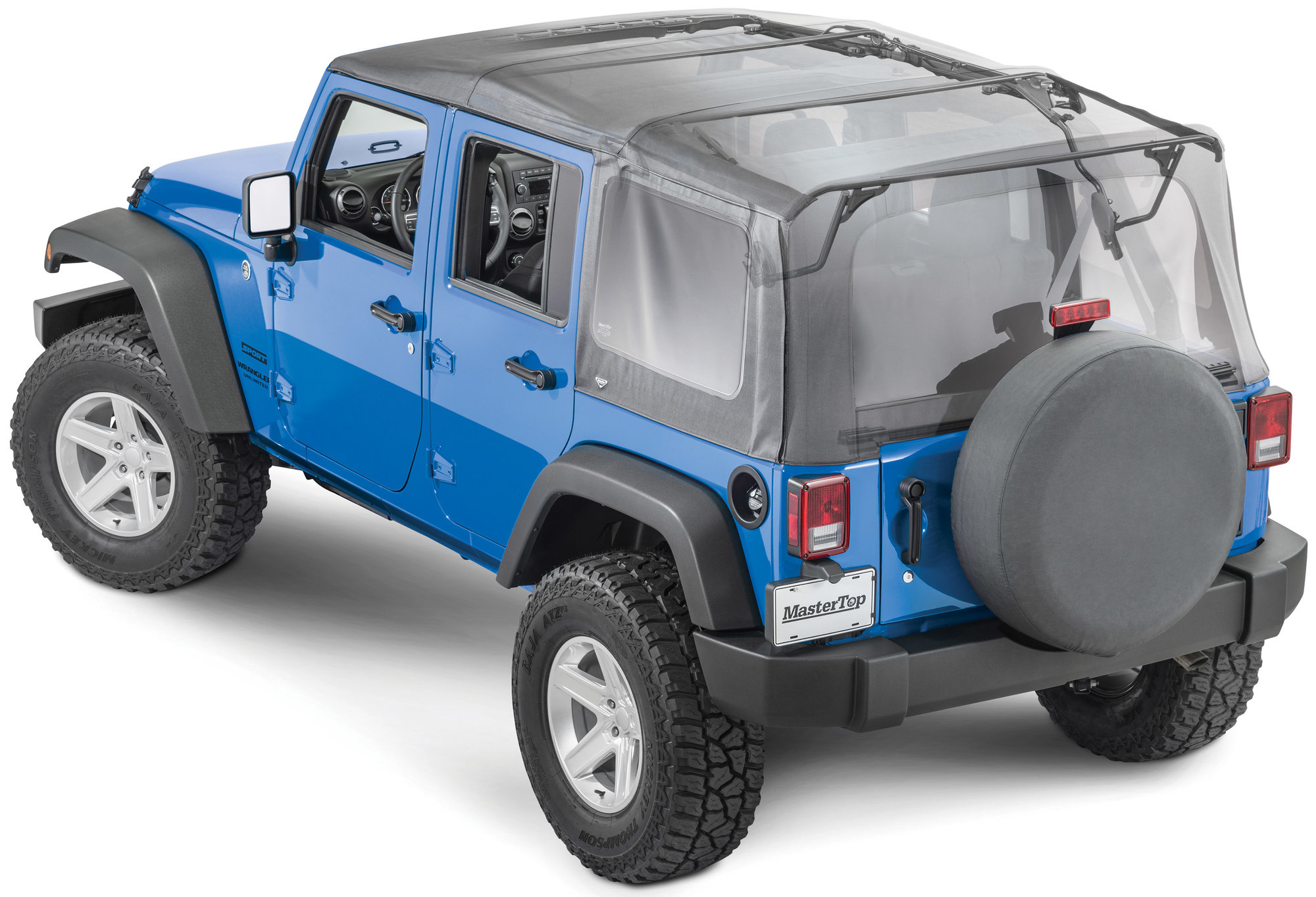 MasterTop Complete Soft Top Kit for 07-18 Jeep Wrangler JK Unlimited 4-Door  | Quadratec