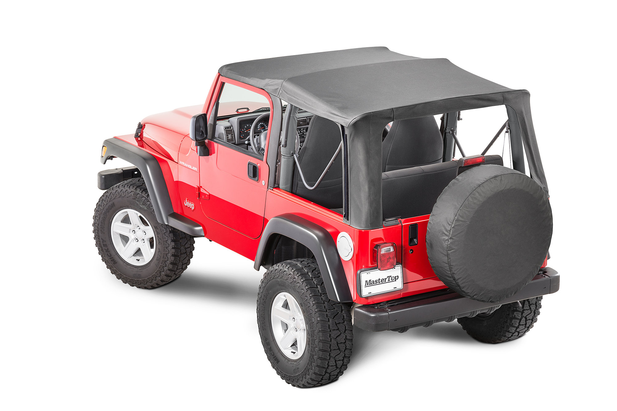 MasterTop Premium Replacement Soft Top with Clear Windows for 97-06 Jeep  Wrangler TJ | Quadratec