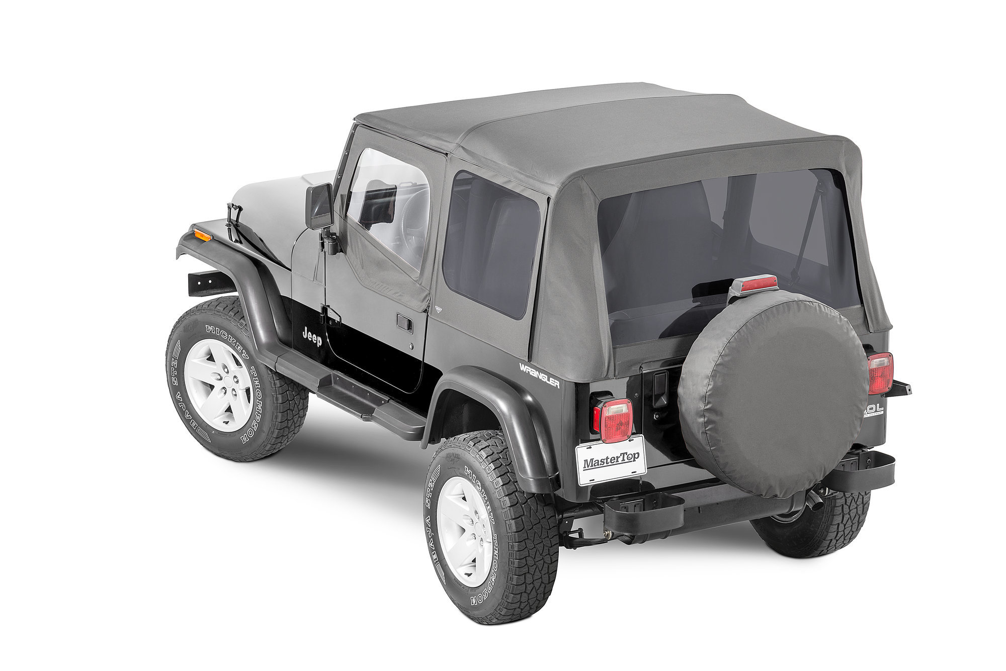 MasterTop Premium Replacement Soft Top with Tinted Windows for 88-95 Jeep Wrangler  YJ | Quadratec