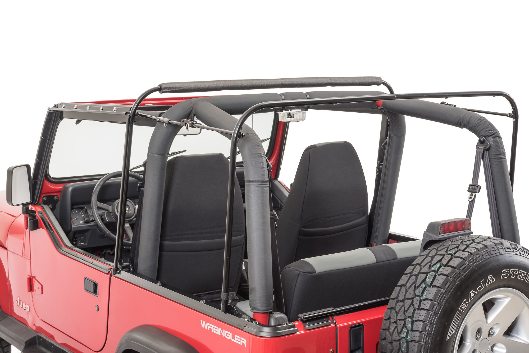 MasterTop Complete Soft Top Kit with Upper Doors for 88-95 Jeep Wrangler YJ  | Quadratec