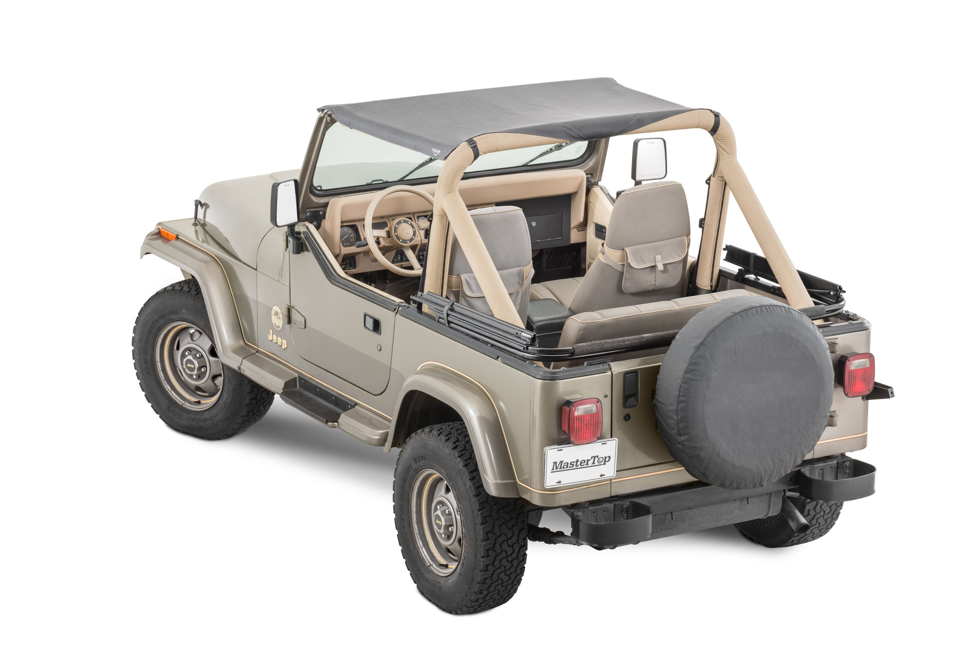 MasterTop Bimini Top for 87-95 Jeep Wrangler YJ | Quadratec