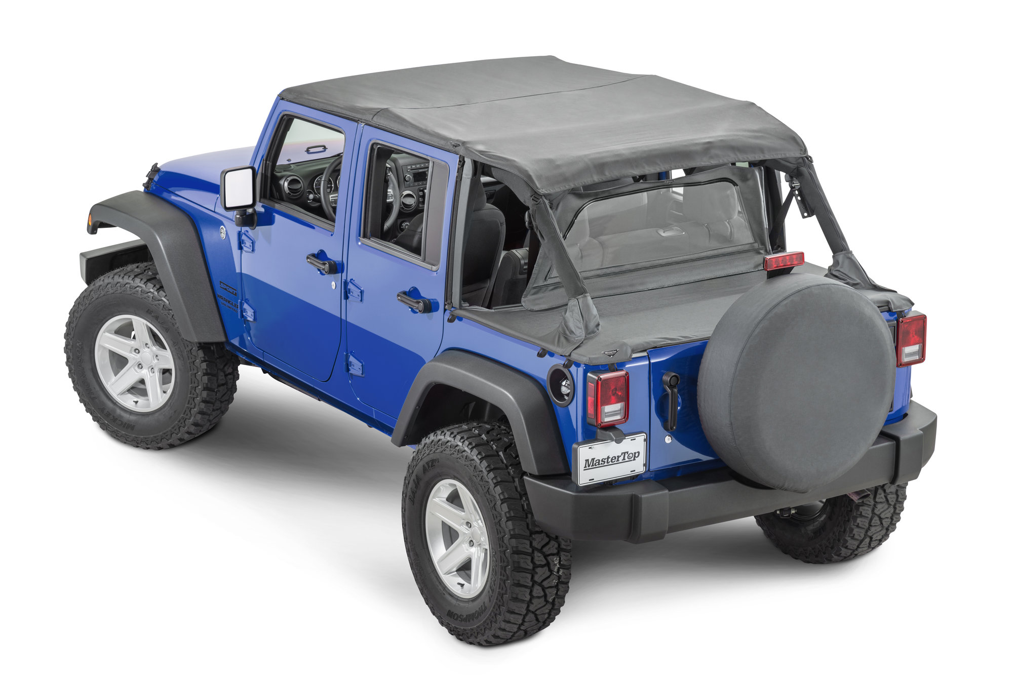 MasterTop Rear Window Replacement For Jeep Wrangler JK 2011-2018 – Black Diamond Vinyl, 2/4 Door