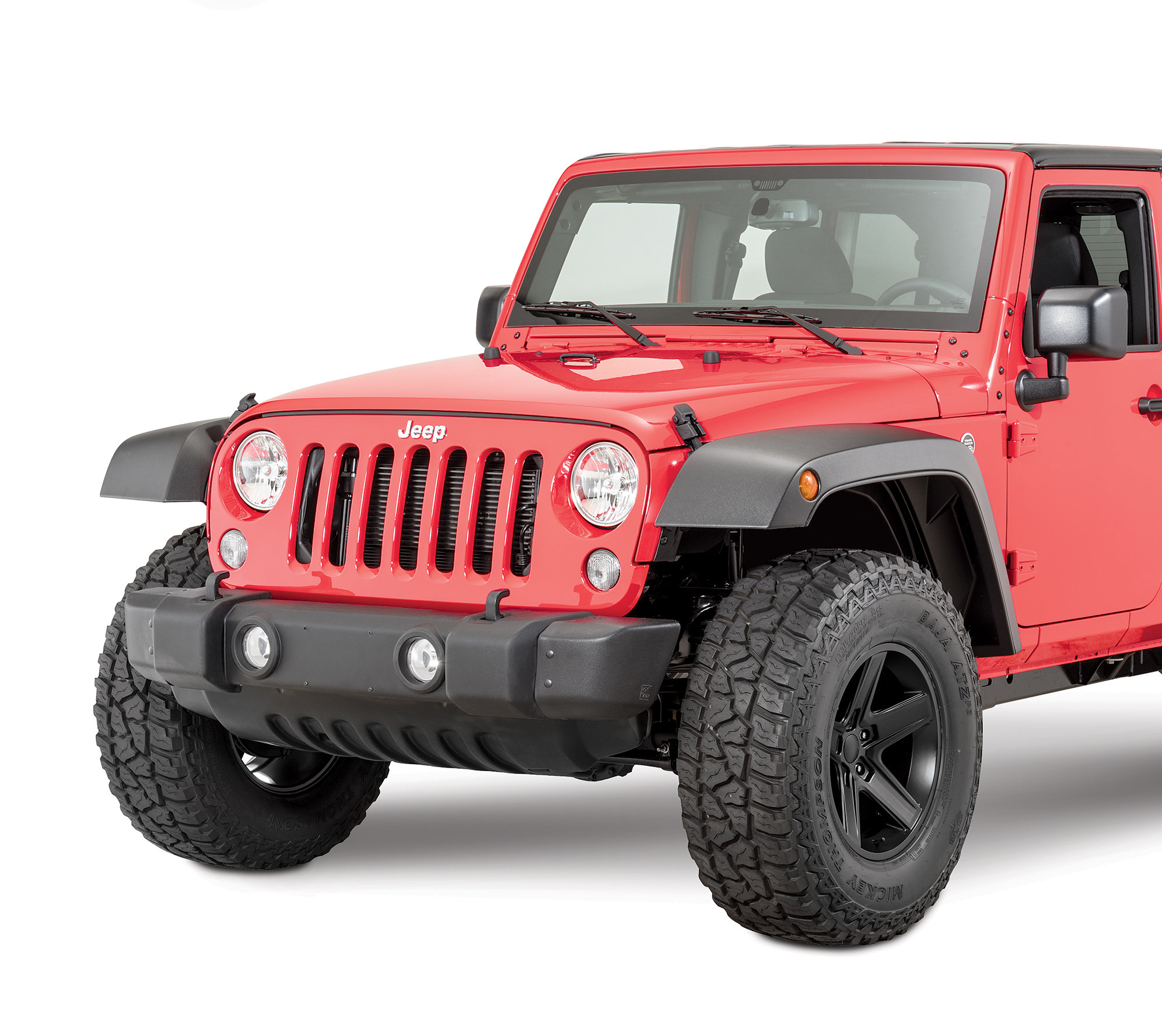 Mopar 77072341AB High Top Fender Flares for 07-18 Jeep Wrangler JK |  Quadratec