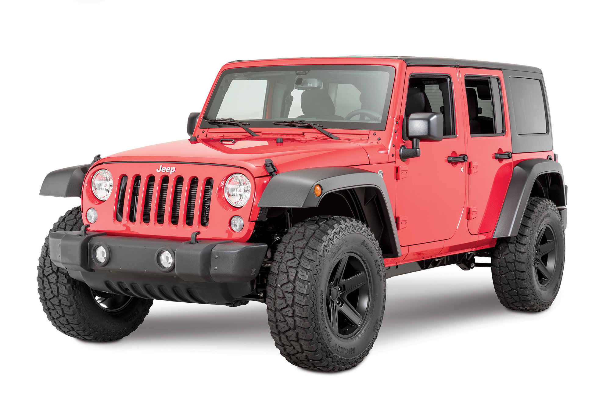 Mopar High Top Fender Flares for 07-18 Jeep Wrangler Unlimited JK | Quadratec