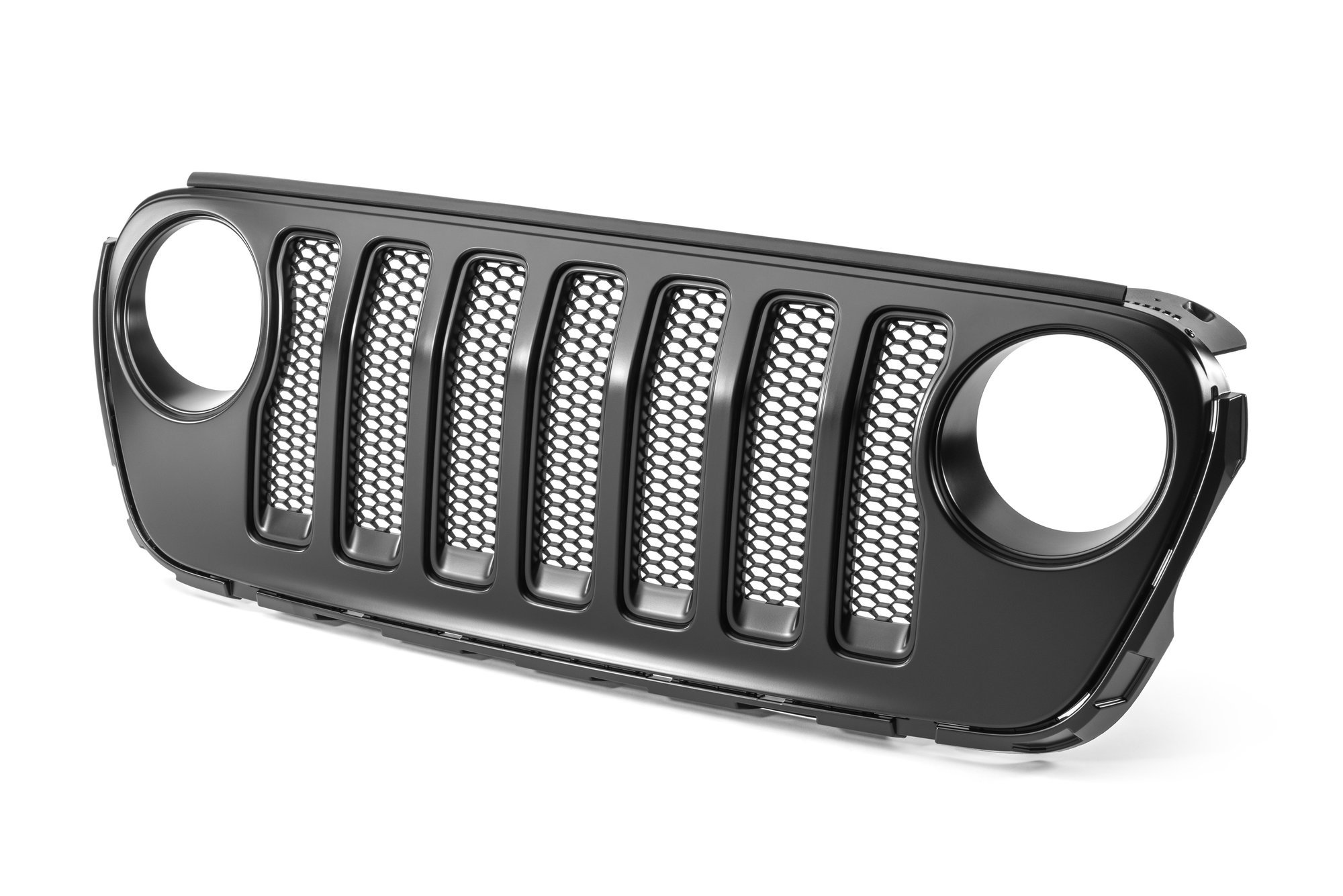 Mopar 82215114 Satin Black Grille for 18-21 Jeep Wrangler JL | Quadratec