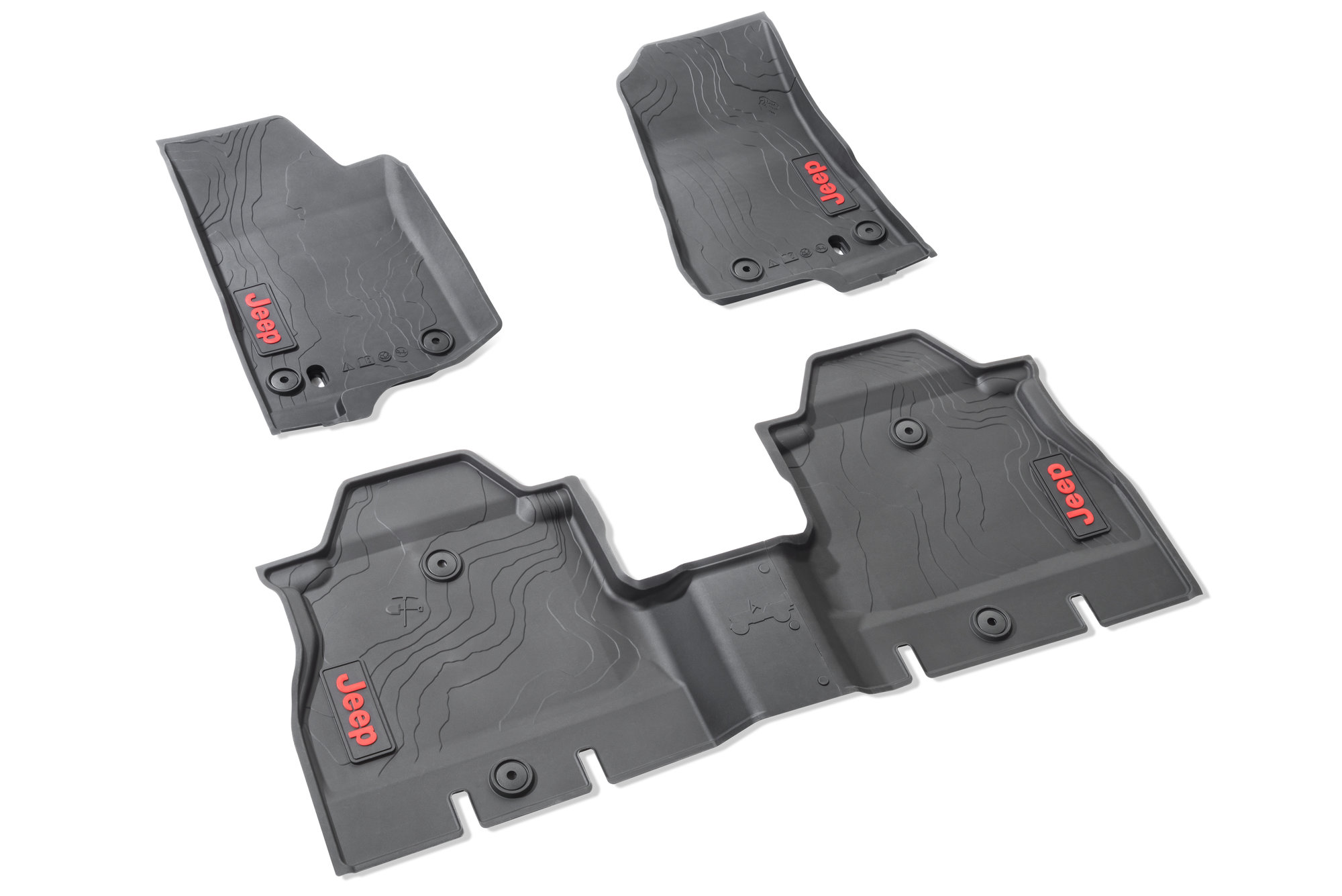 2020 Jeep Wrangler 2-Door All-Weather Car Mats - Flexible Rubber