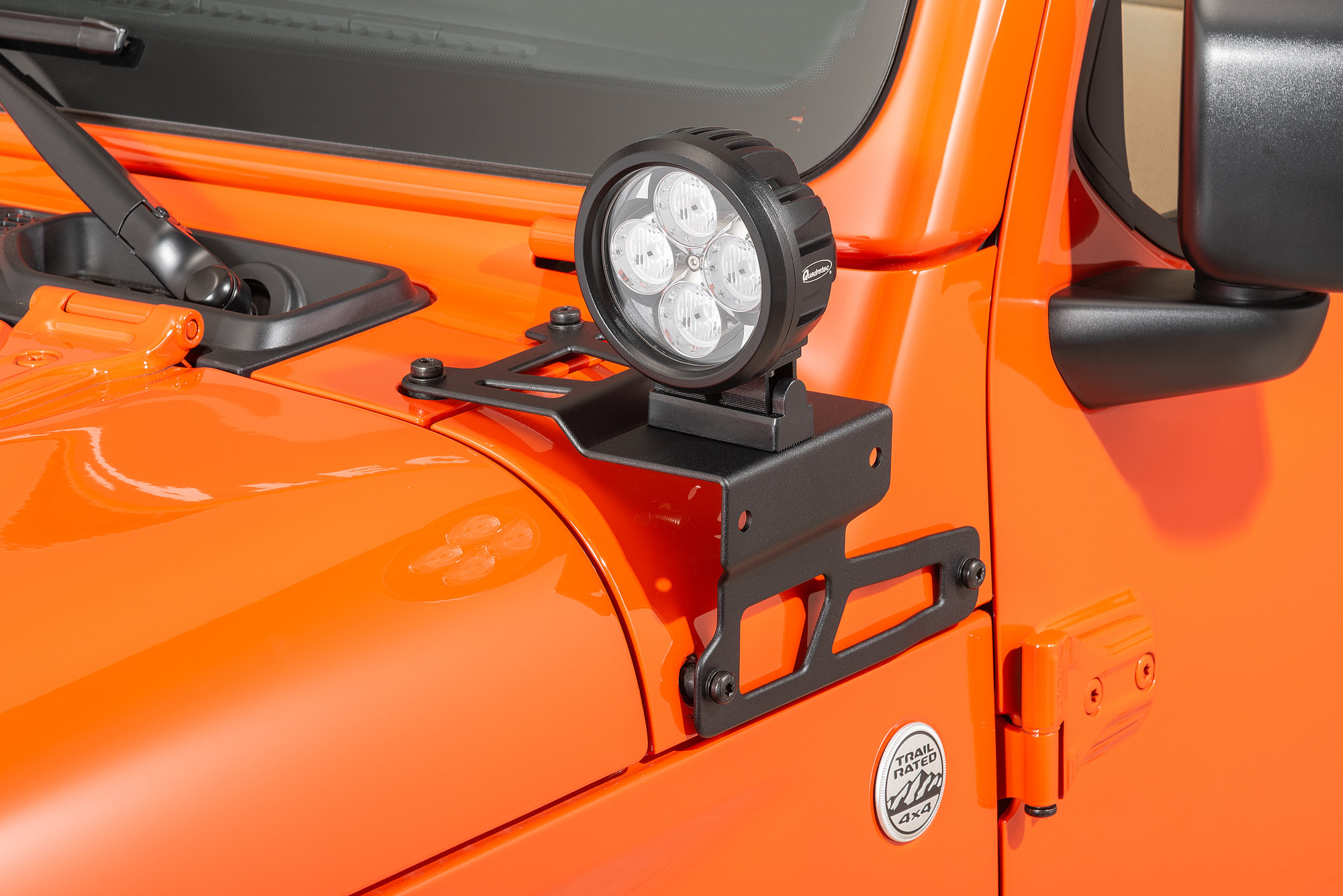 Mopar 82215427 A-Pillar Light Brackets for 18-21 Jeep Wrangler JL &  Gladiator JT | Quadratec