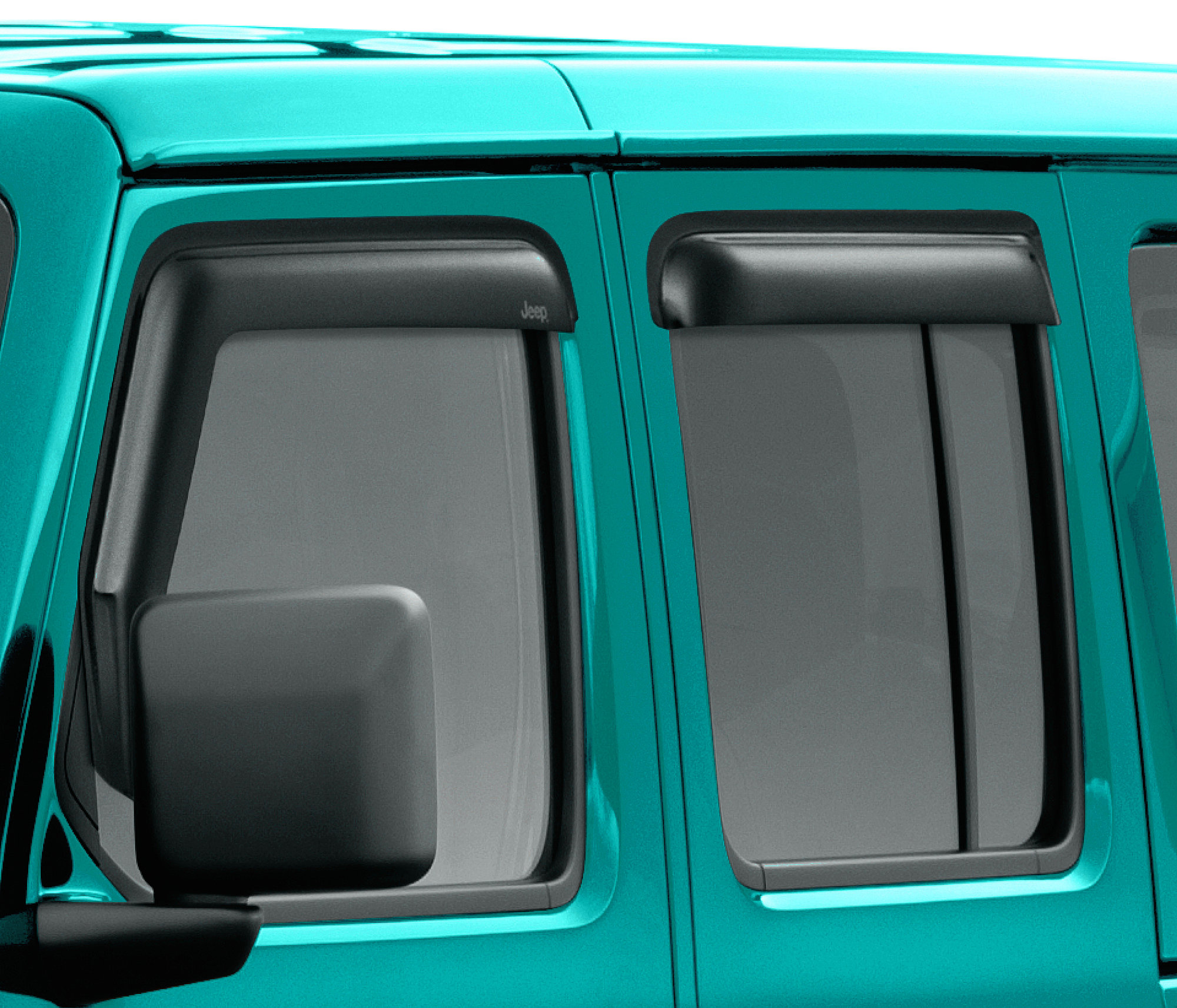 Mopar 82215368 Side Window Air Deflectors for 18-21 Jeep Wrangler JL  Unlimited and Gladiator JT | Quadratec