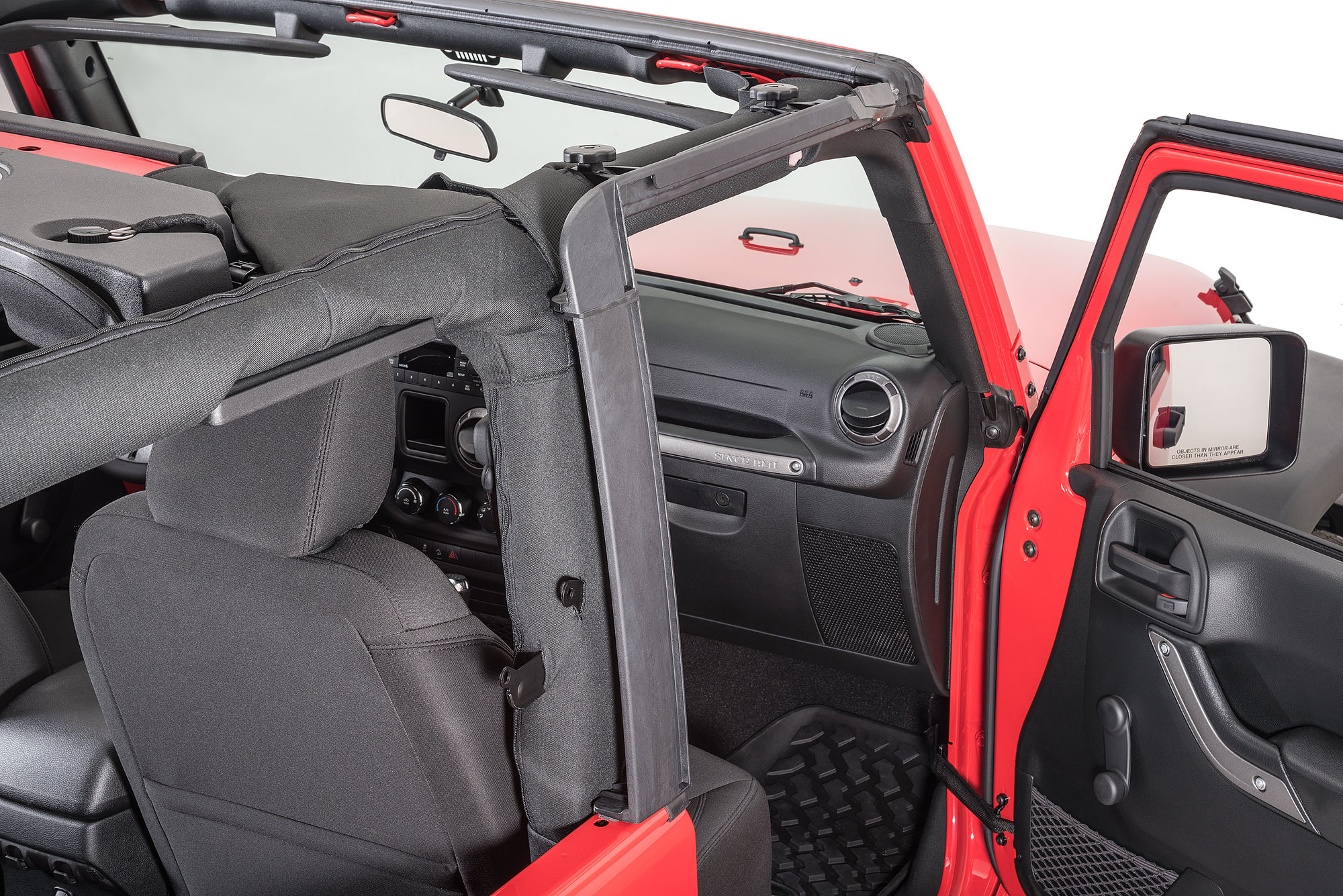 Mopar Passenger Side Door Surround For 07 09 Jeep Wrangler Jk 2 Door Quadratec