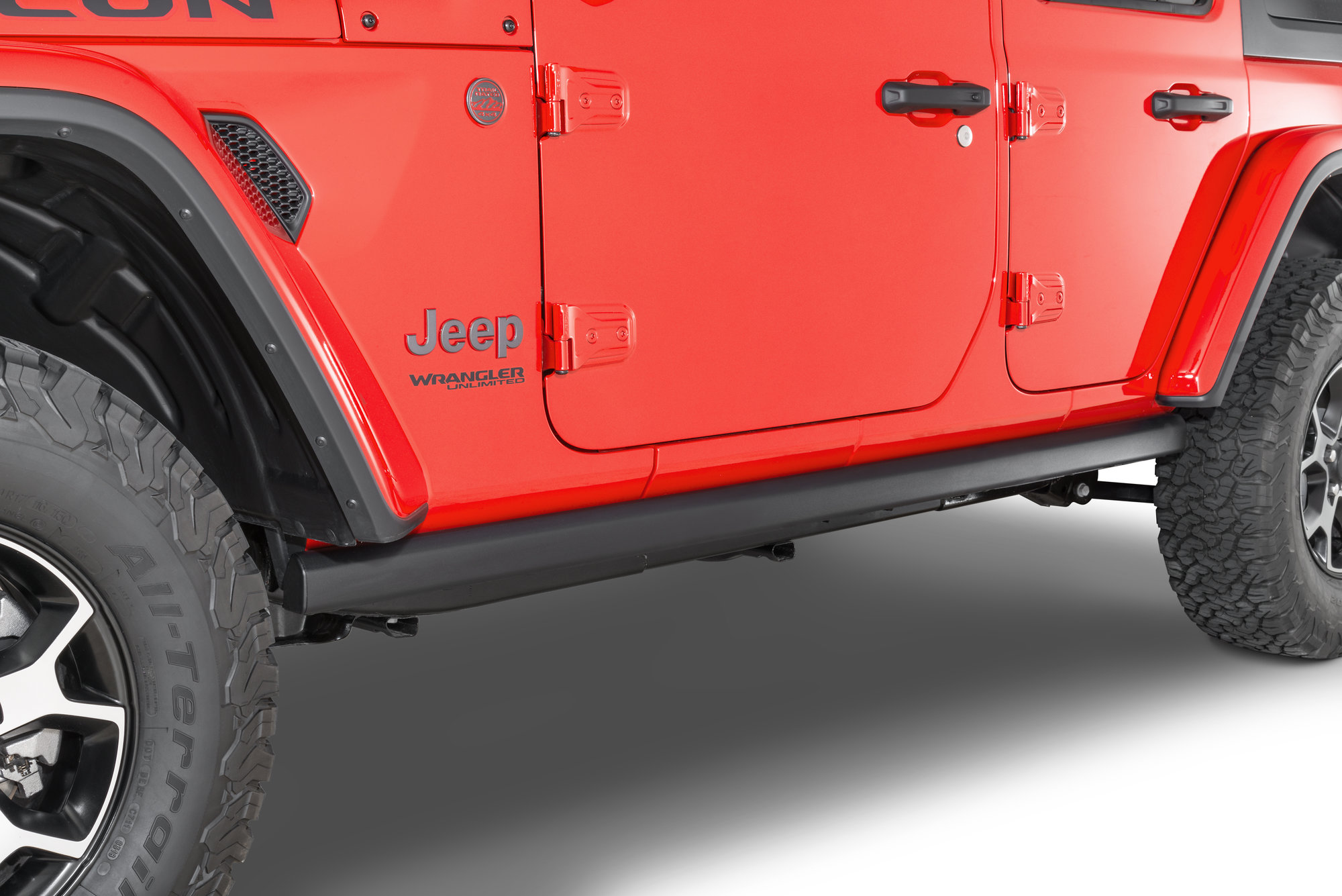 Mopar 82215126 Rubicon Style Rocker Guards for 18-20 Jeep Wrangler JL  Unlimited