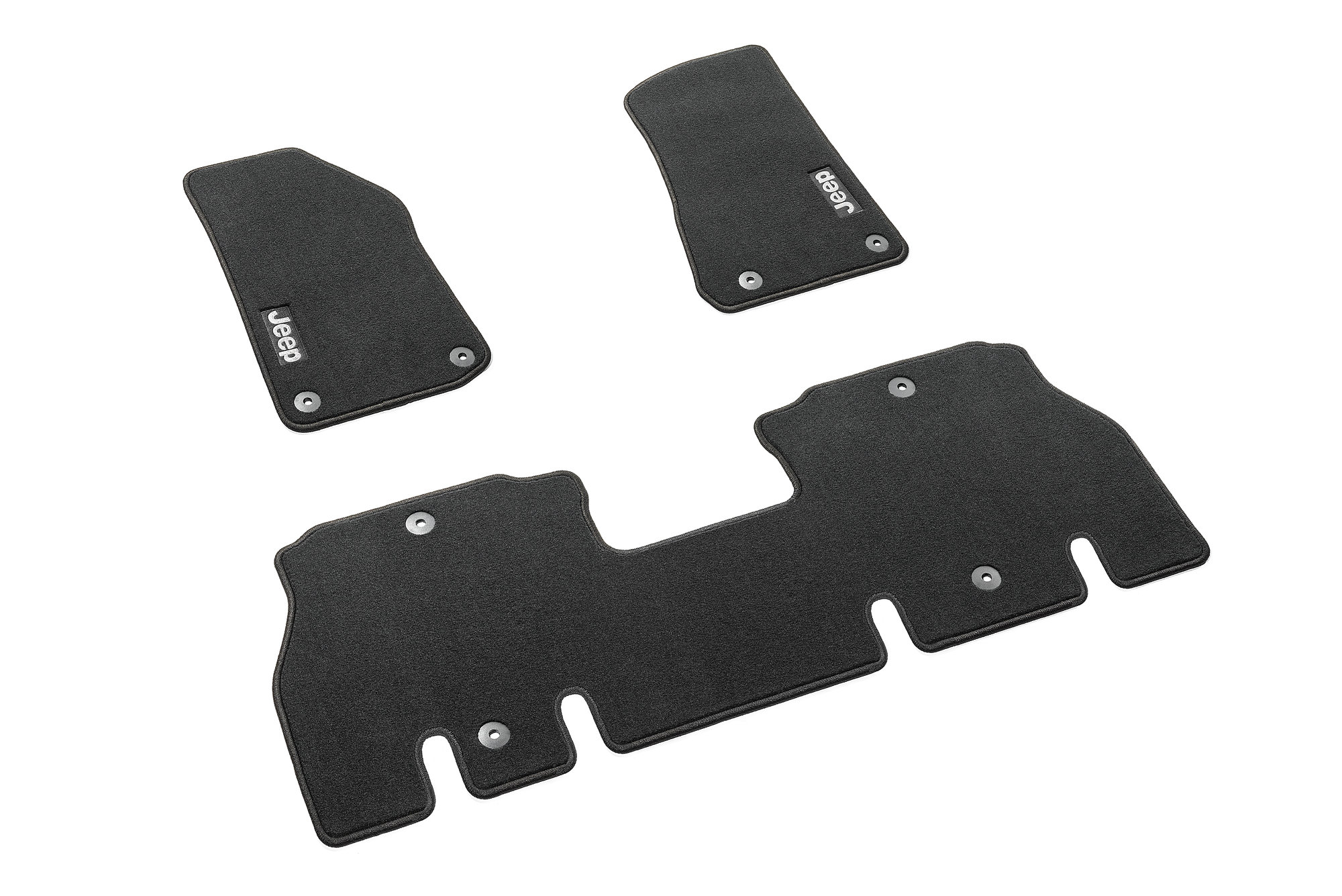 Mopar 82215201AB Carpeted Floor Mats in Black for 18-21 Jeep