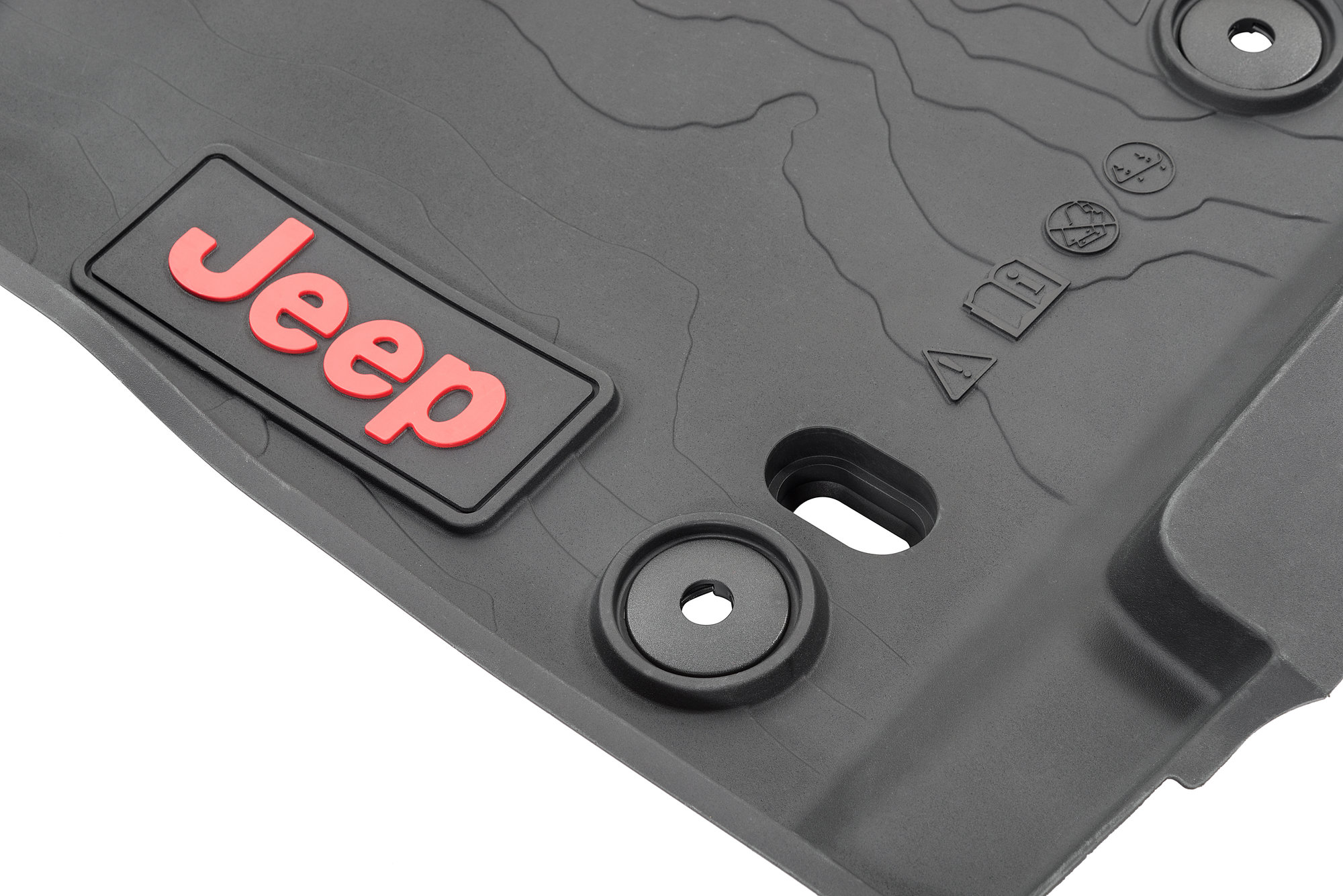 Mopar 82216625AA AllWeather Front & Rear Floor Liner Pair for 1822 Jeep Wrangler JL 2 Door