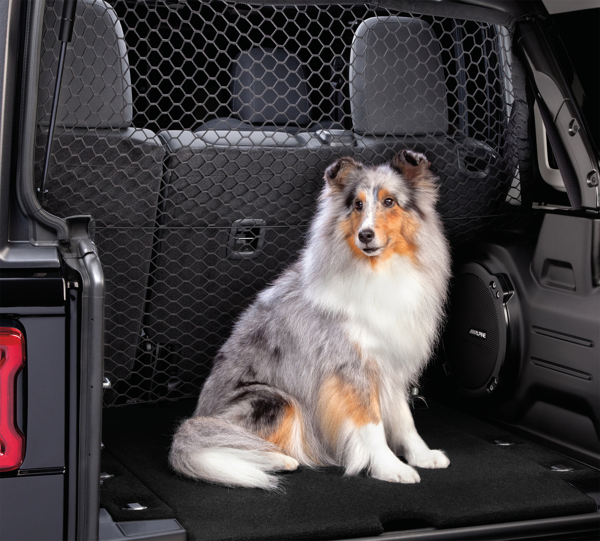 Mopar 82215378AB Rear Seat Dog Partition for 18 21 Jeep Wrangler