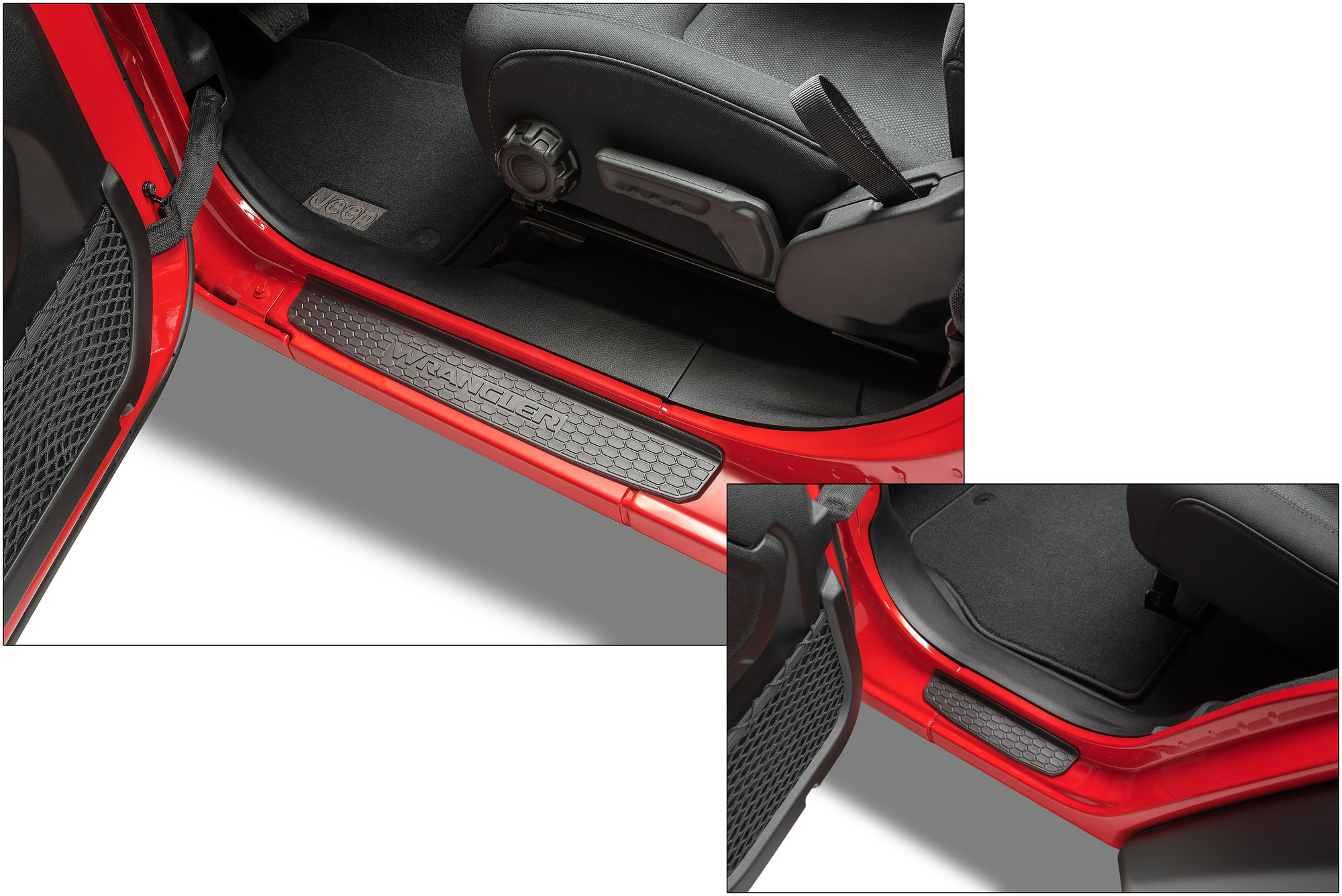 Jeep wrangler jl door sill sales guards