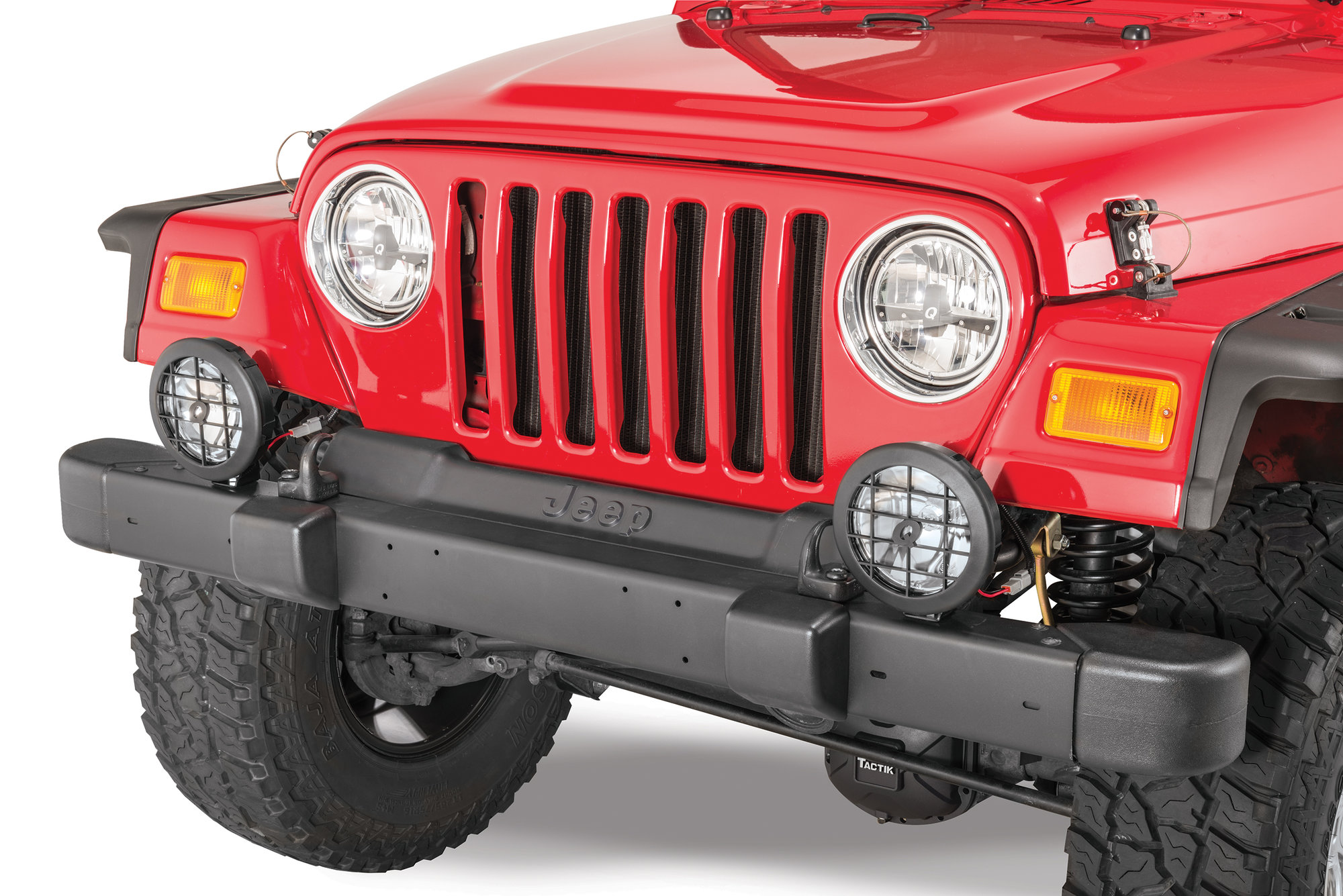Red Hound Auto 1 Rear Bumper End Cap 1997-2006 Compatible with Jeep Wrangler TJ Black for Either Left or Right Side 1 Piece 