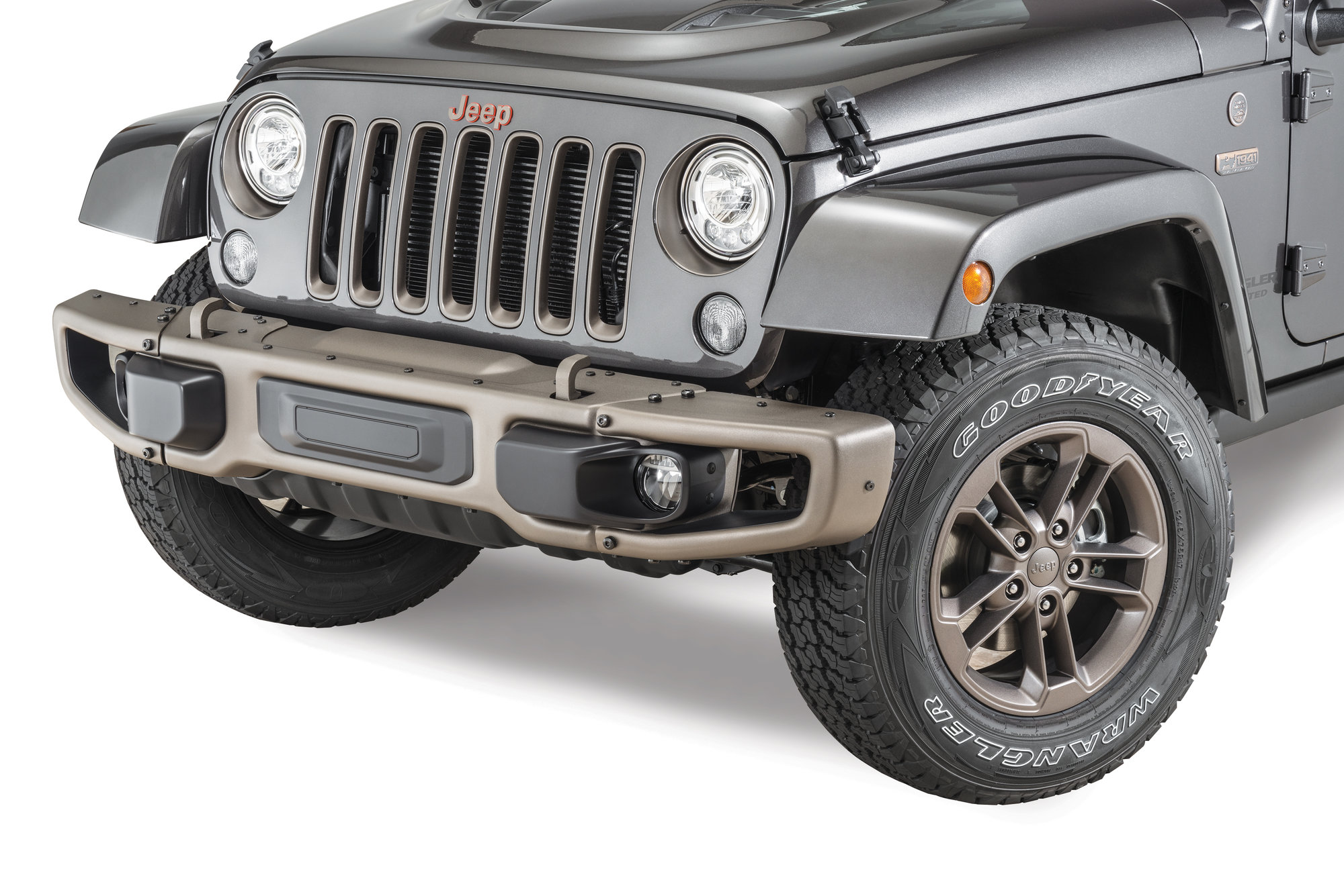 Mopar 5YW74NTZAA 75th Anniversary Wheel in Bronze for 07-18 Jeep Wrangler JK  | Quadratec