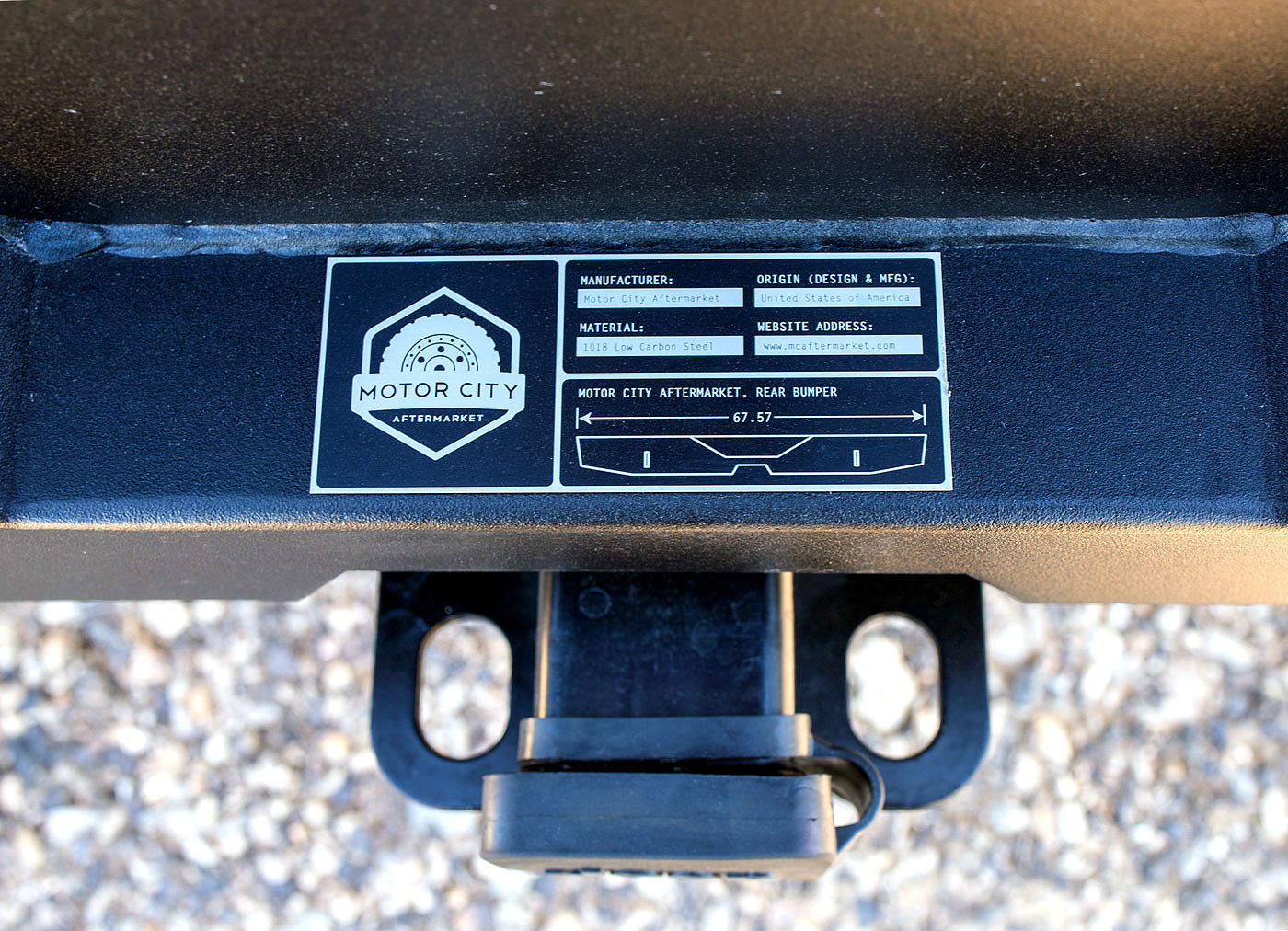 Motor City Aftermarket Jlrb18 Rear Bumper For 18 20 Jeep