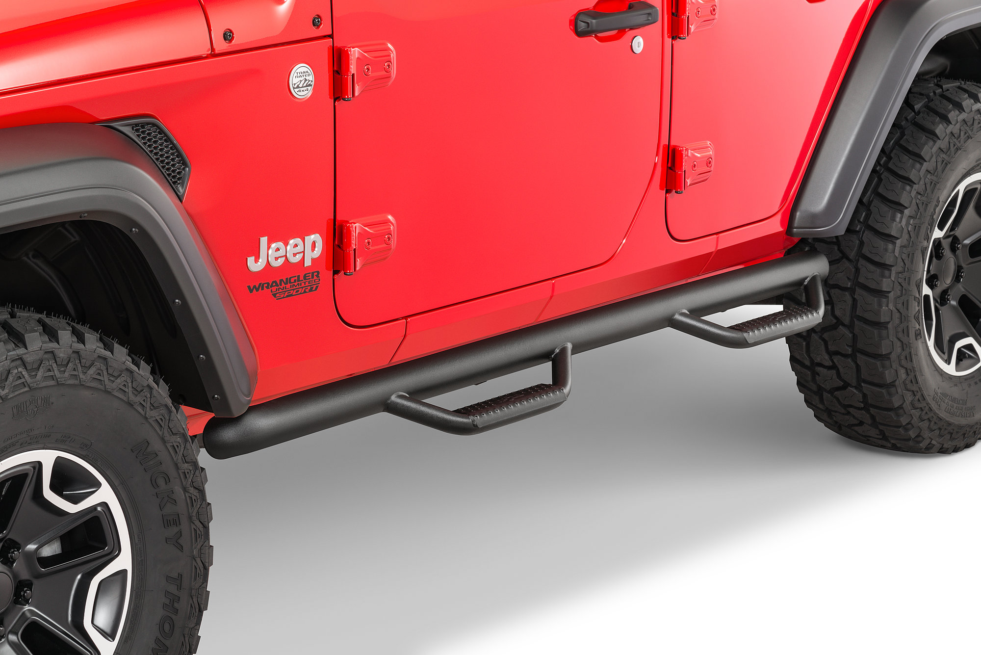 N Fab 3 Quot Tubular Nerf Steps For 18 20 Jeep Wrangler Jl