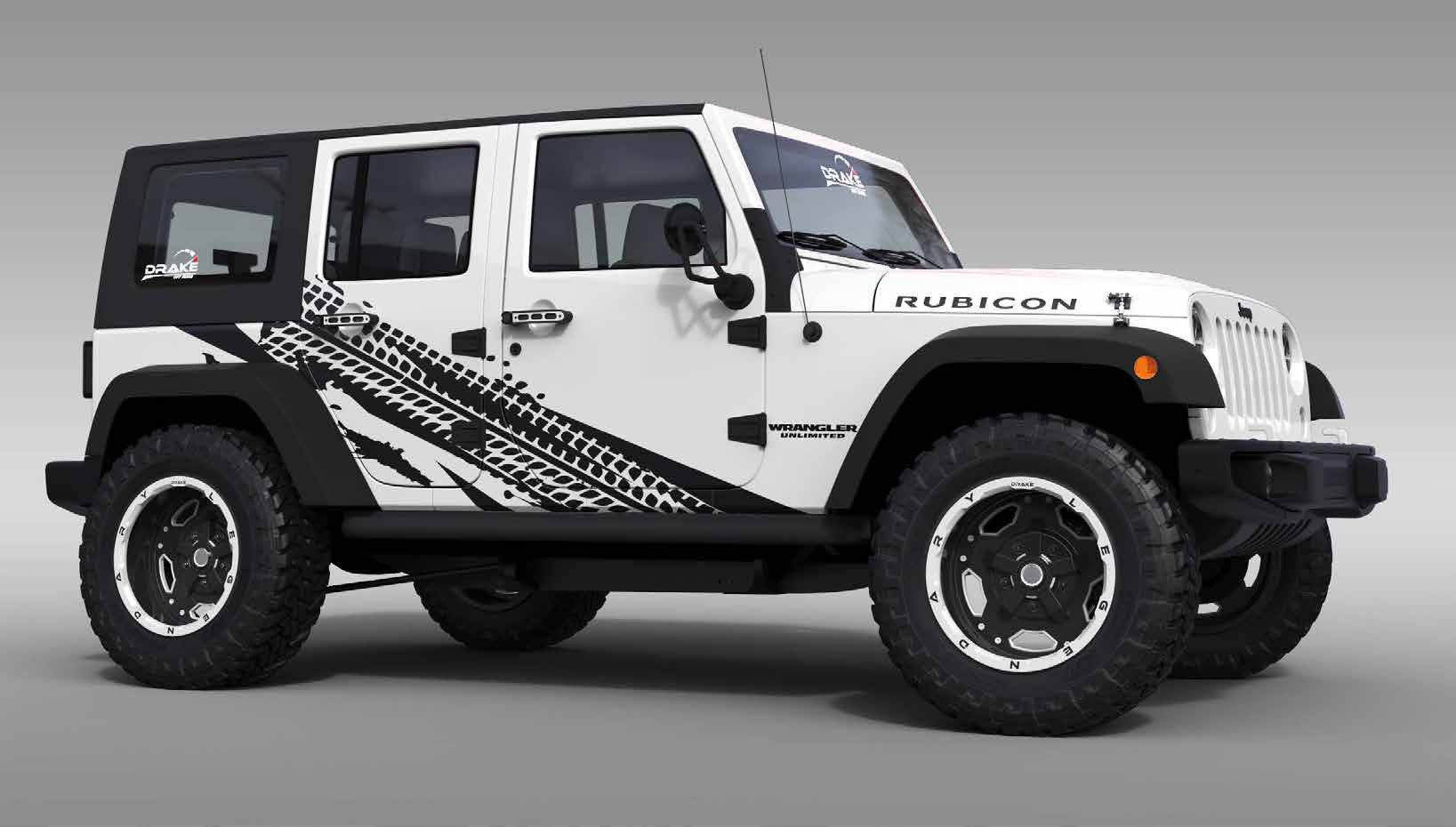 Dv8 Offroad D Og Trcr Jp Og Innovations Tracer Decal For 07 18 Jeep Wrangler Unlimited Jk 4 Door Quadratec