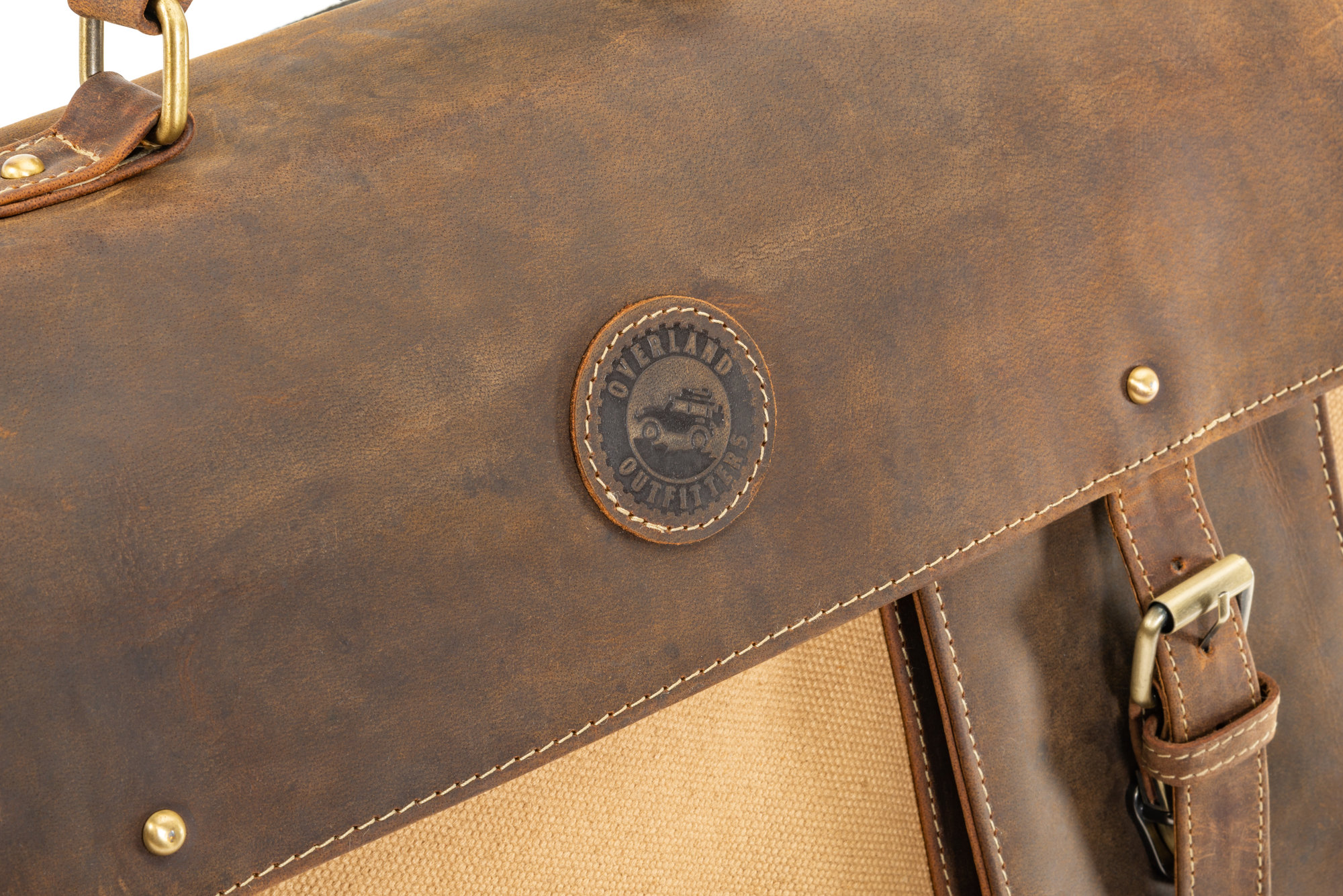 Overland Outfitters Borse Da Sella Sherpa Per Jeep Wrangler JK (2007-2018) – Pelle E Tela, 2 Pezzi, Montaggio Senza Fori
