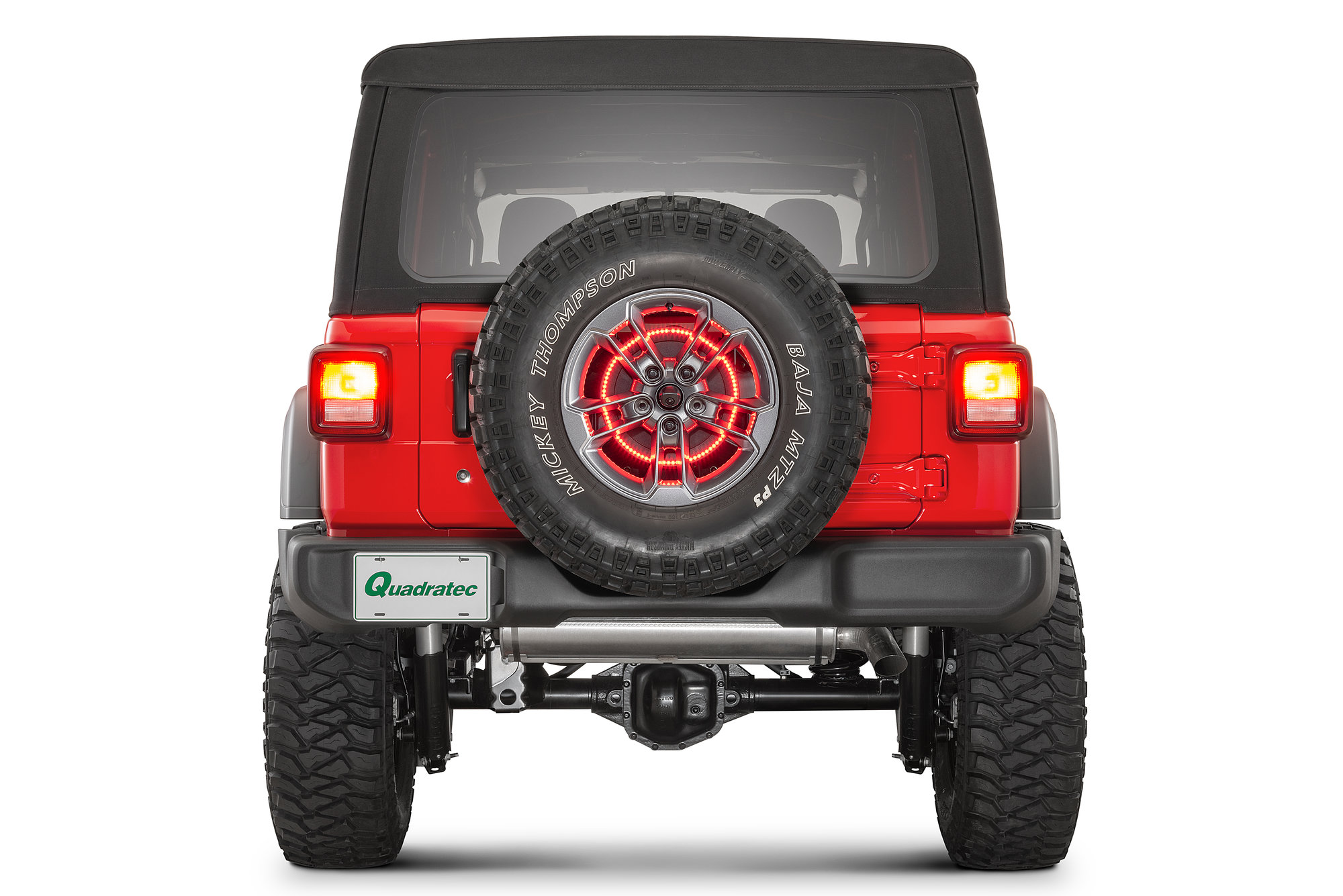 thumbnail image 2 of FULL LED Red Strip Rear Third Brake Light For 18-24 Jeep Wrangler JL, Clear Lens Chrome Housing 2 of 2