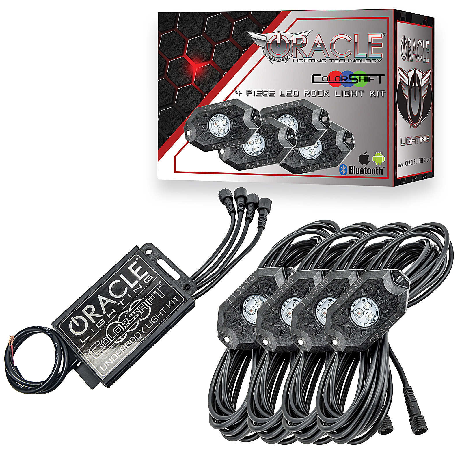 Oracle Lighting Colorshift Underbody Rock Light Kit Quadratec
