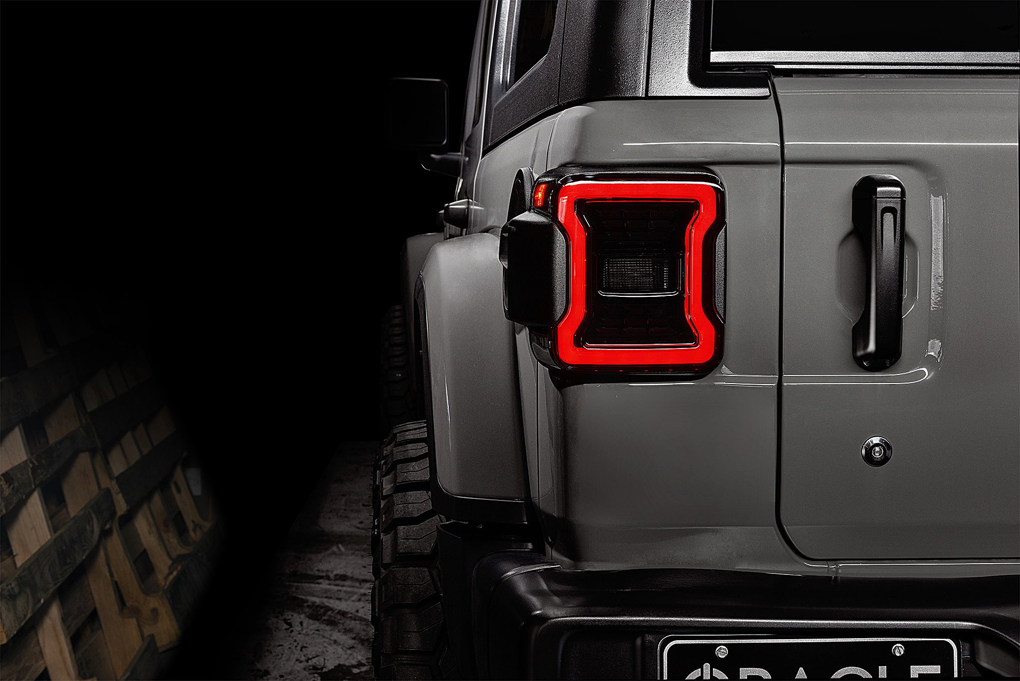 Oracle Lighting 5852-504 Black Series LED Tail Lights for 18-22 Jeep  Wrangler JL | Quadratec