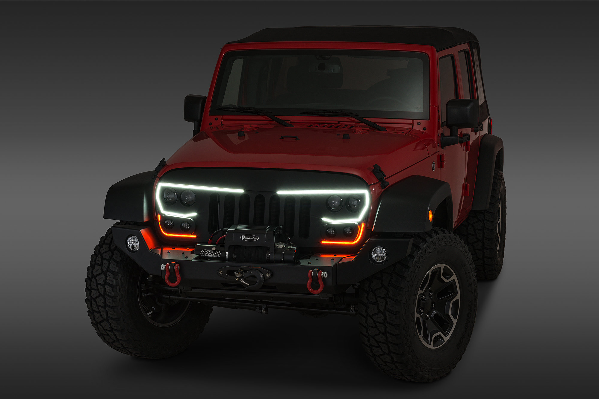 Oracle Lighting 5817 504 Vector Grill For 07 18 Jeep Wrangler Jk Quadratec