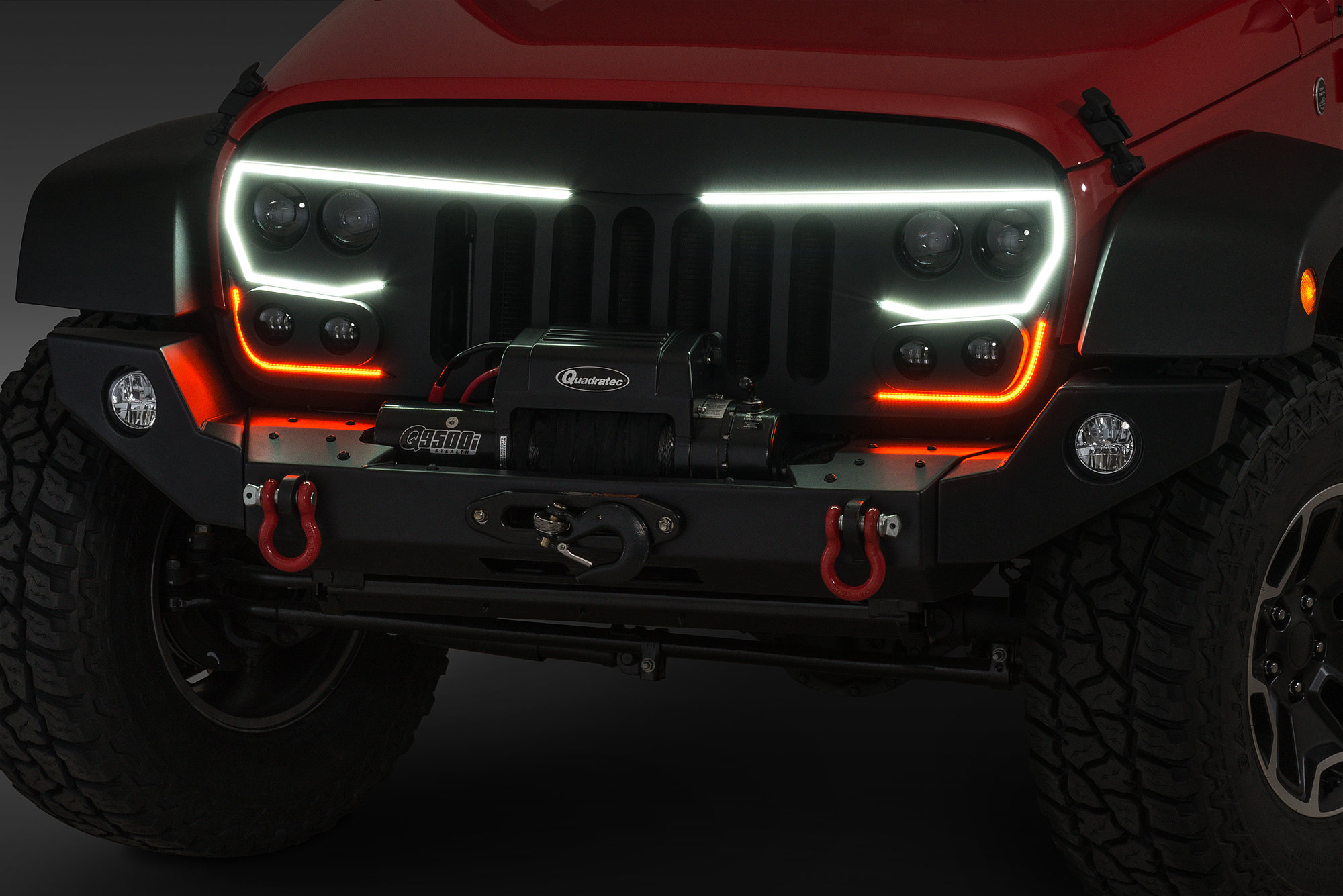 Oracle Lighting 5817 504 Vector Grill For 07 18 Jeep Wrangler Jk Vector Grill For 07 18 Jeep Wrangler Jk